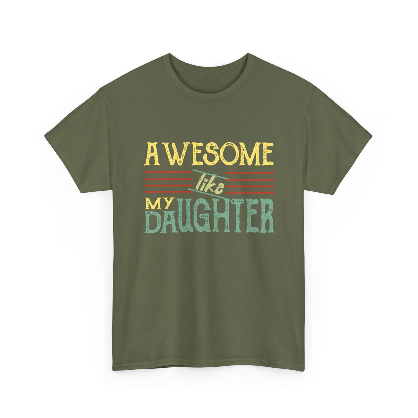 Awesome Like My Daughter T-Shirt — Cute Pastel Mom/Dad Gift