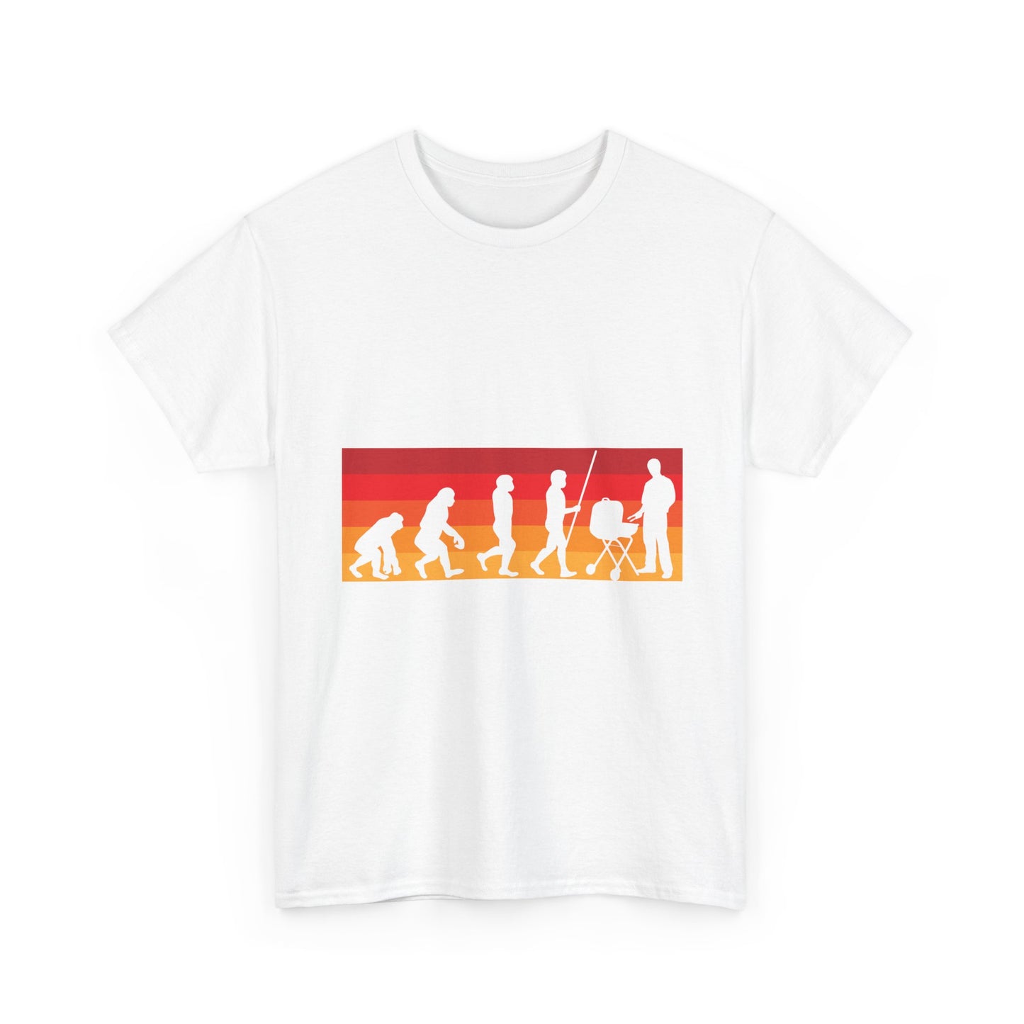 Evolution of Parenthood T-Shirt — Retro Sunset Dad to Parent Silhouette Tee