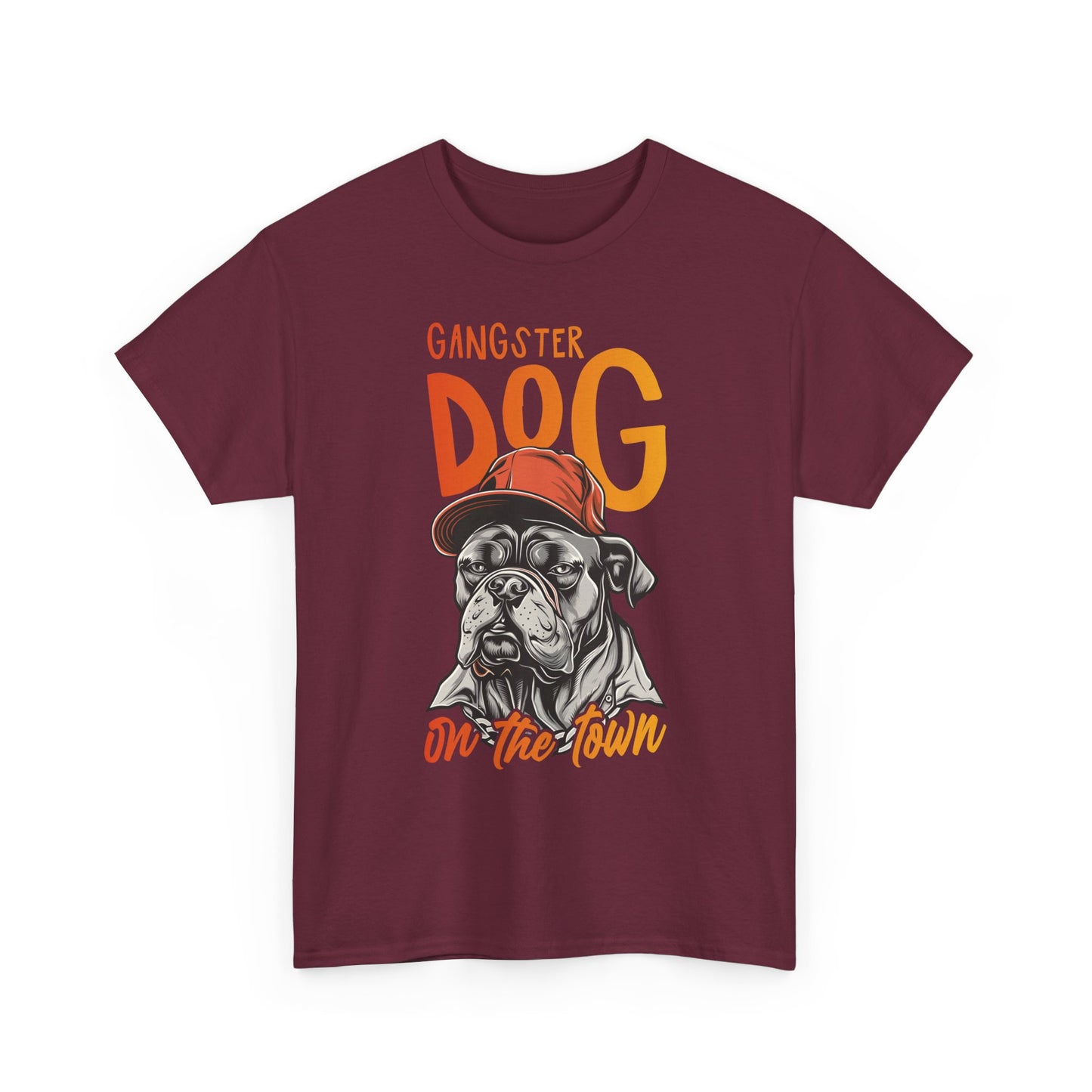Gangster Dog T‑Shirt – 'Gangster Dog On The Town' Graphic Tee