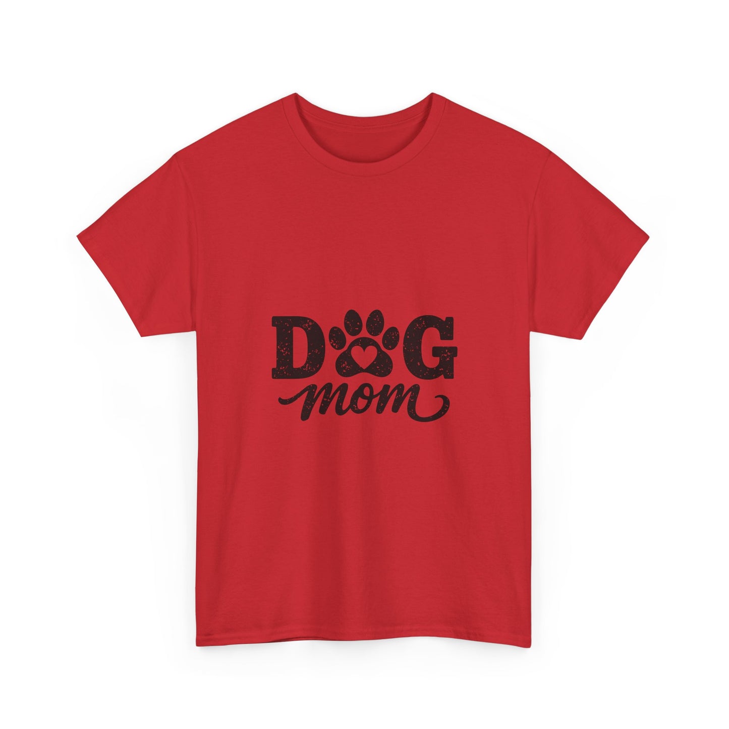 Dog Mom T‑Shirt — Paw Print Graphic Tee for Dog Lovers