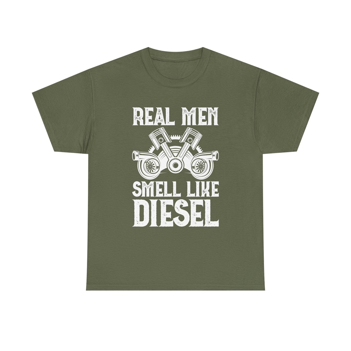 Real Men Smell Like Diesel T-Shirt — Mechanic Truck Lover Tee