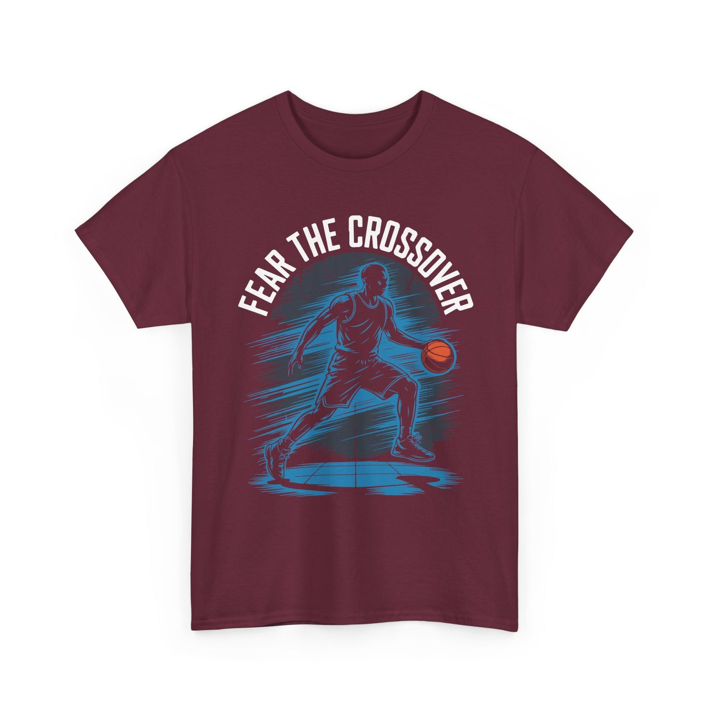 Basketball T‑Shirt - "Fear The Crossover" Dribbling Player Graphic Tee