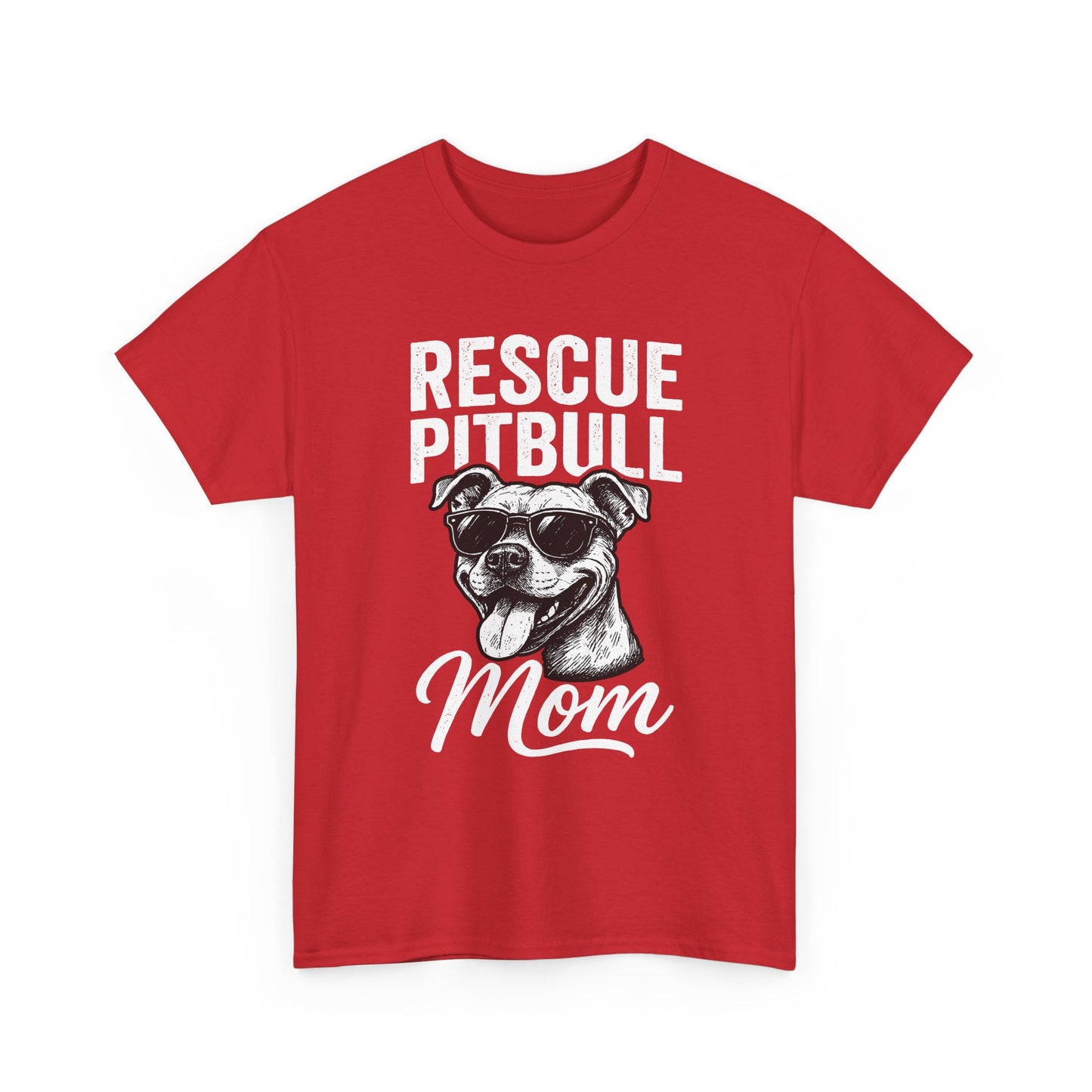 Rescue Pitbull Mom T-Shirt — Rescue Dog Lover Tee