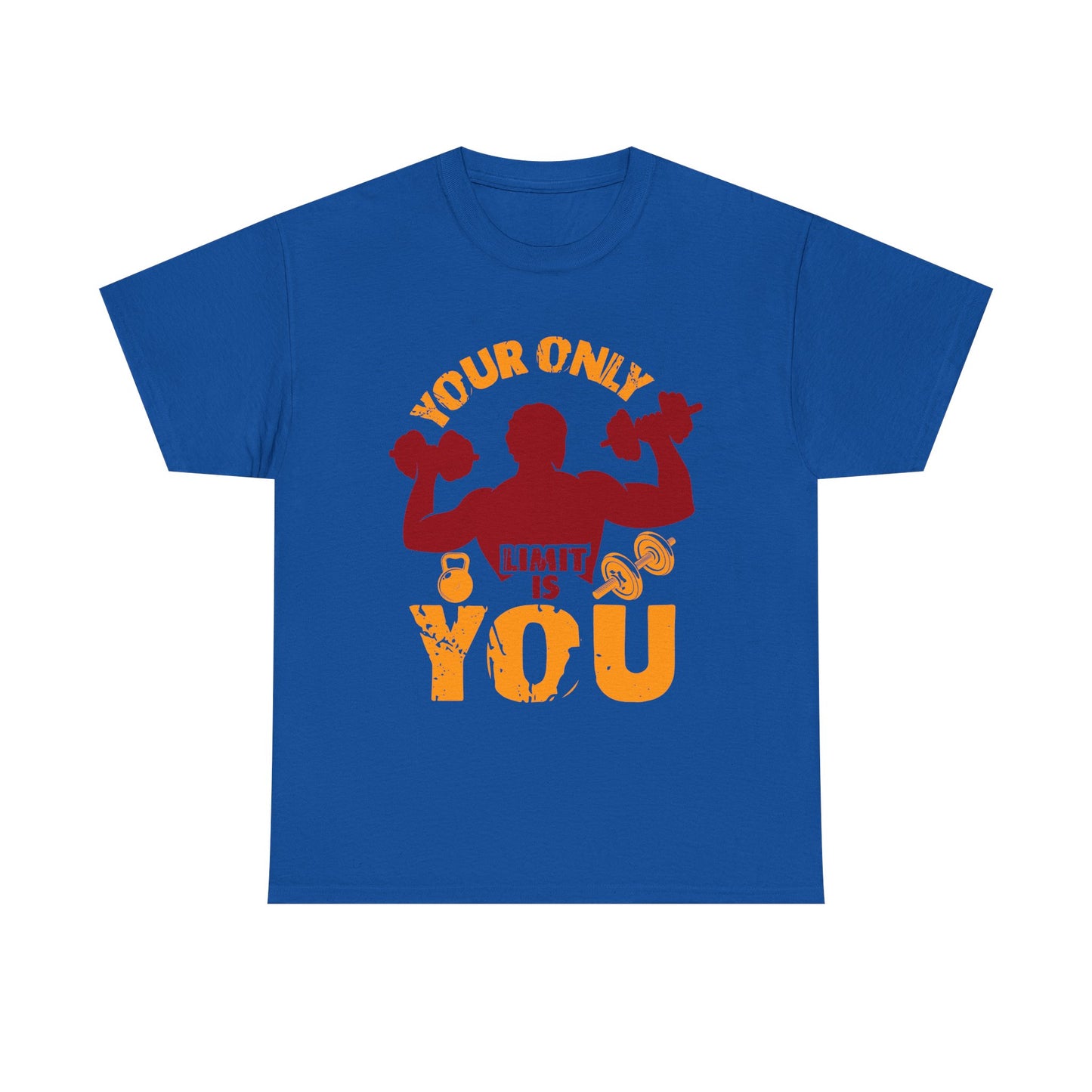 Motivational Fitness Tee — "Your Only Limit Is You" Workout T-Shirt