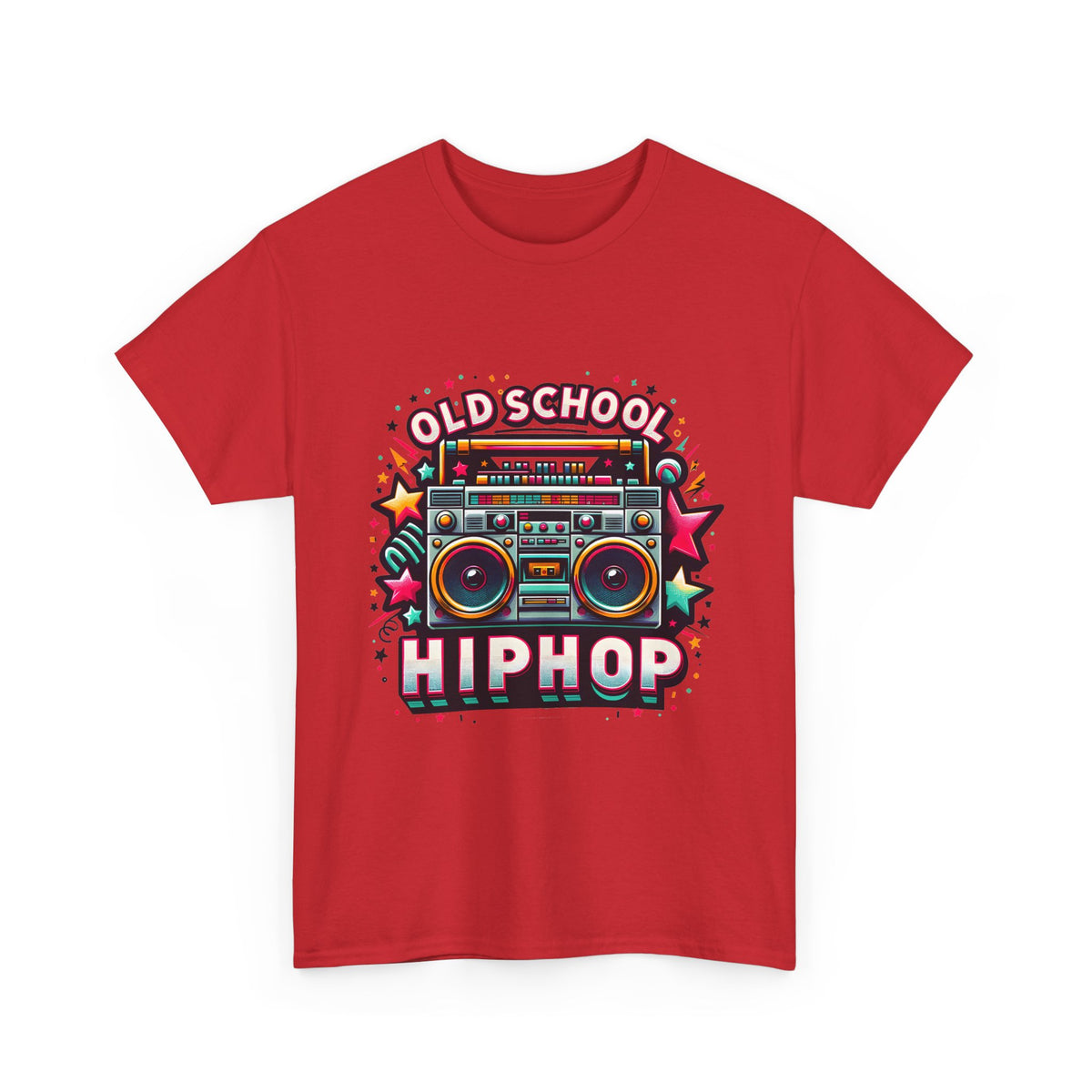 Old School Hip Hop T-Shirt — Retro Boombox Graphic Tee