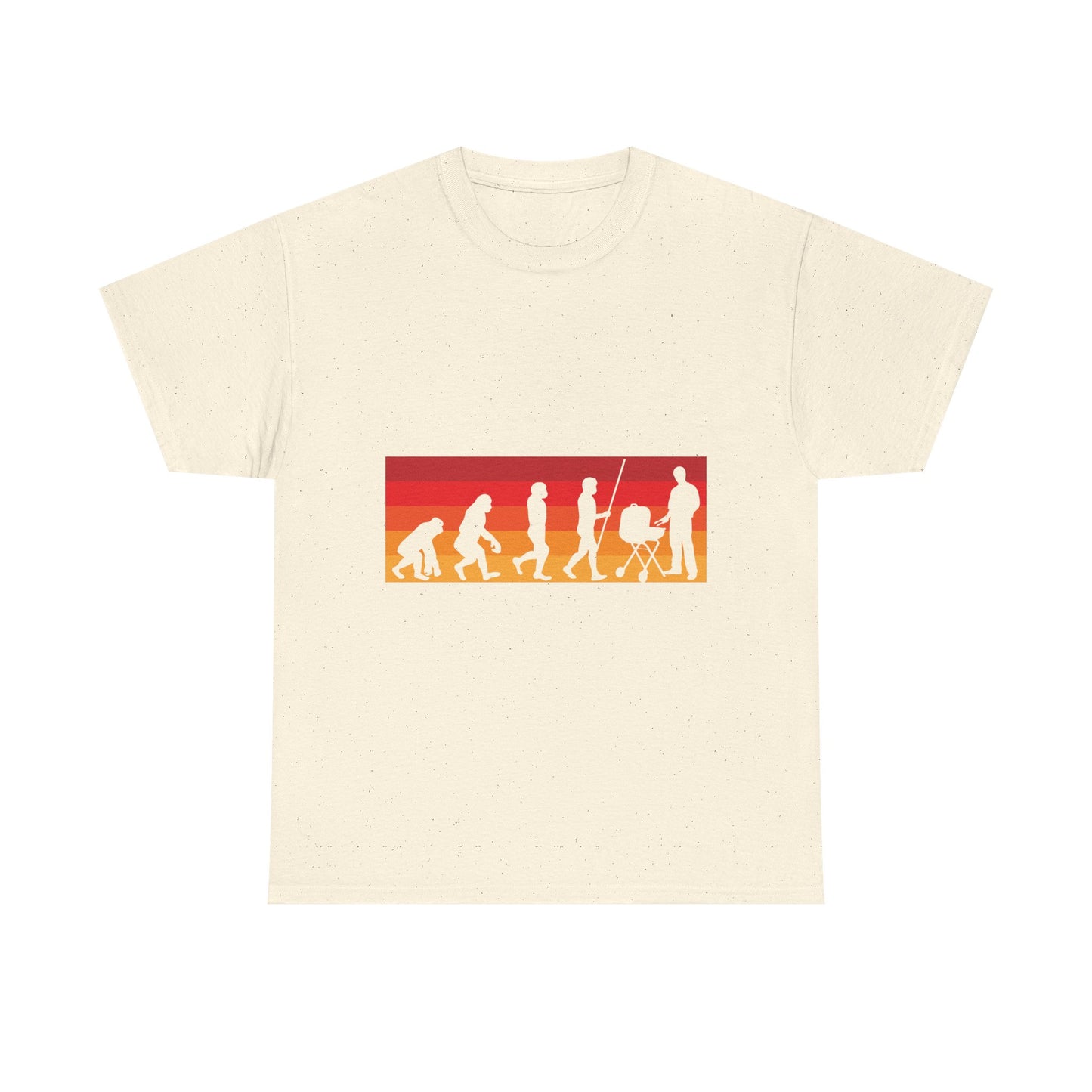 Evolution of Parenthood T-Shirt — Retro Sunset Dad to Parent Silhouette Tee