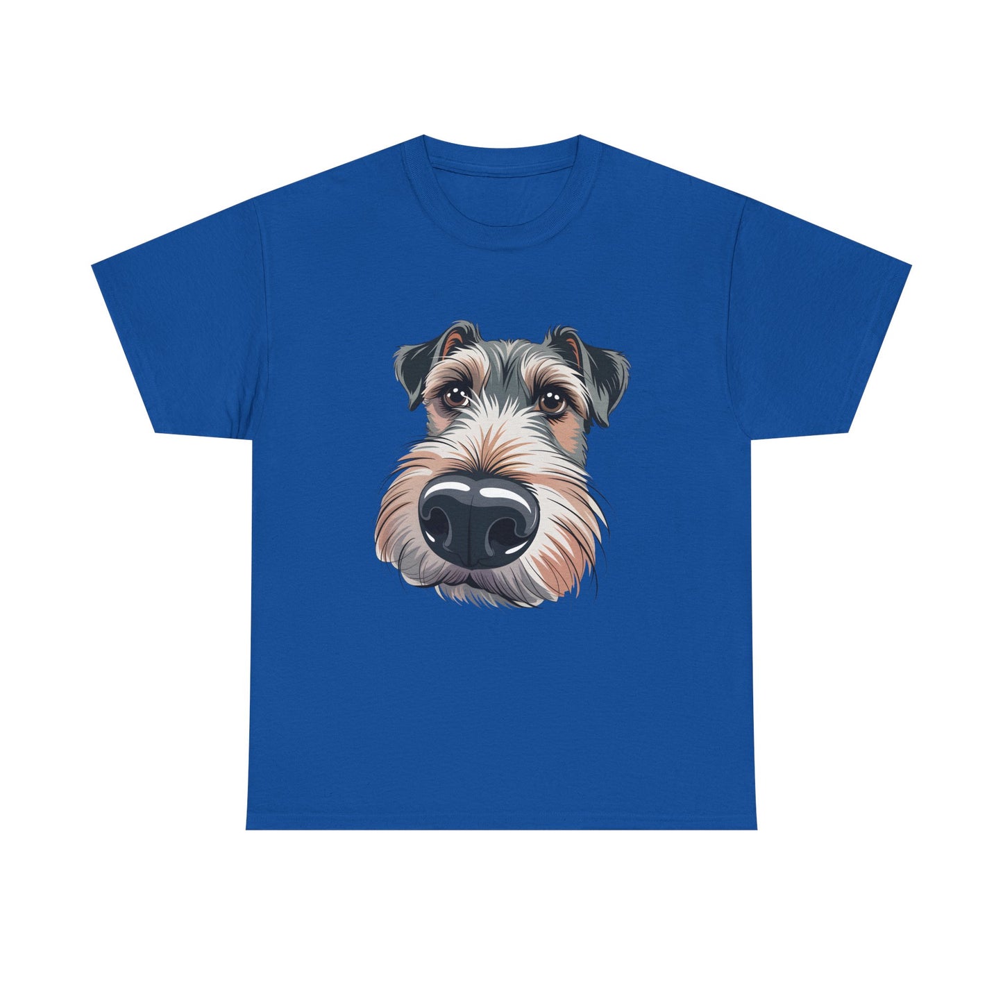 Schnauzer Nose Close-Up T-Shirt — Funny Dog Face Tee for Pet Lovers