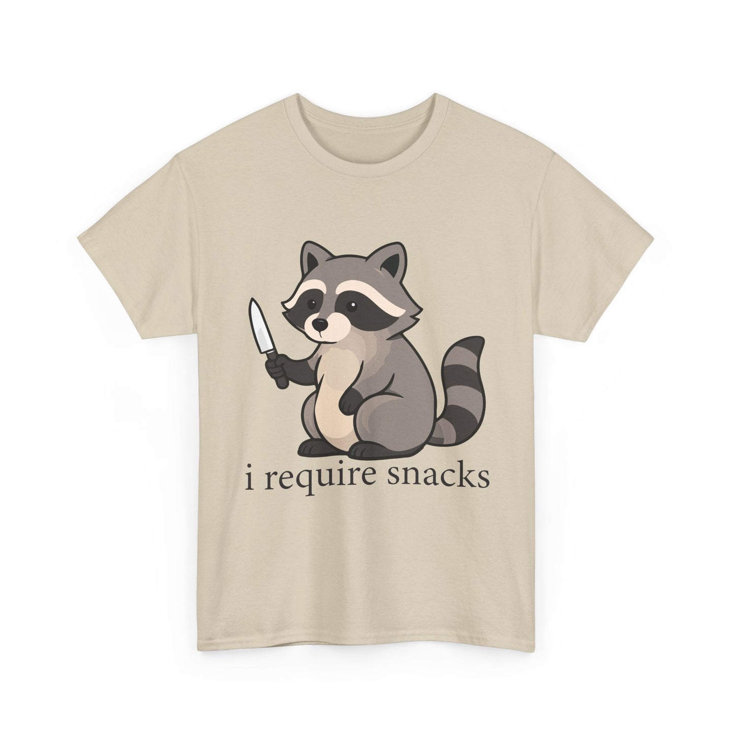 I Require Snacks Raccoon T-Shirt