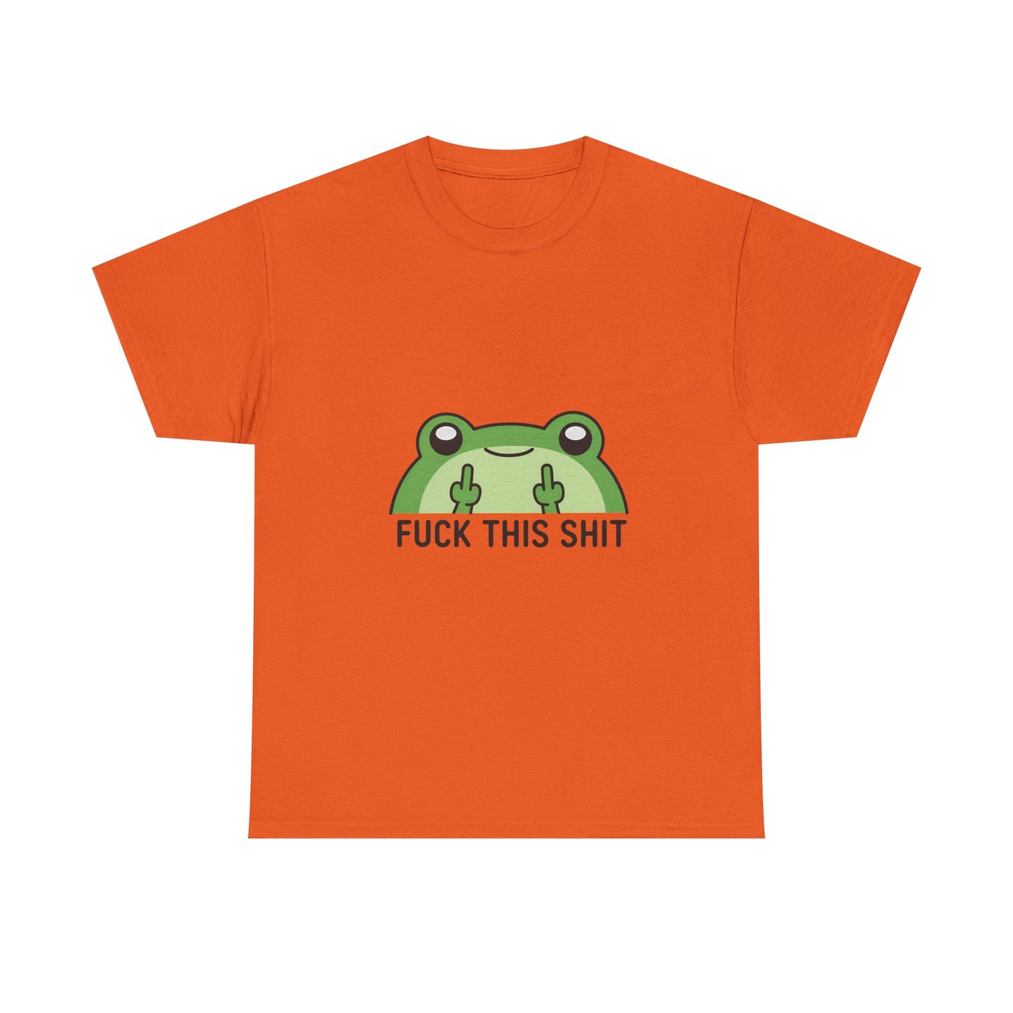 Frog Middle Finger Tee – "Fuck This Shit" Graphic T-Shirt