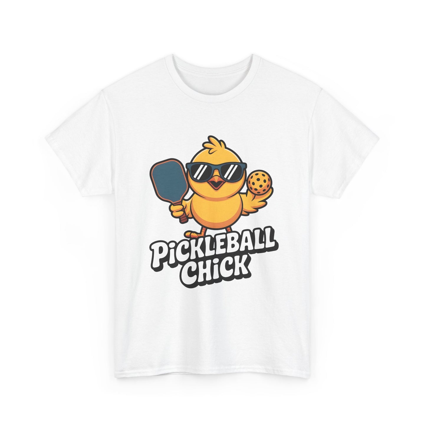 Pickleball Chick T-Shirt — Cute Chick Graphic Tee for Players & Fans