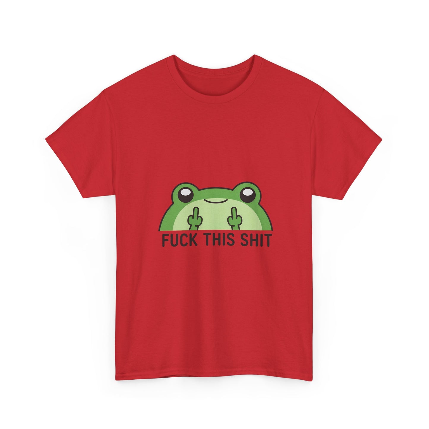 Frog Middle Finger Tee – "Fuck This Shit" Graphic T-Shirt