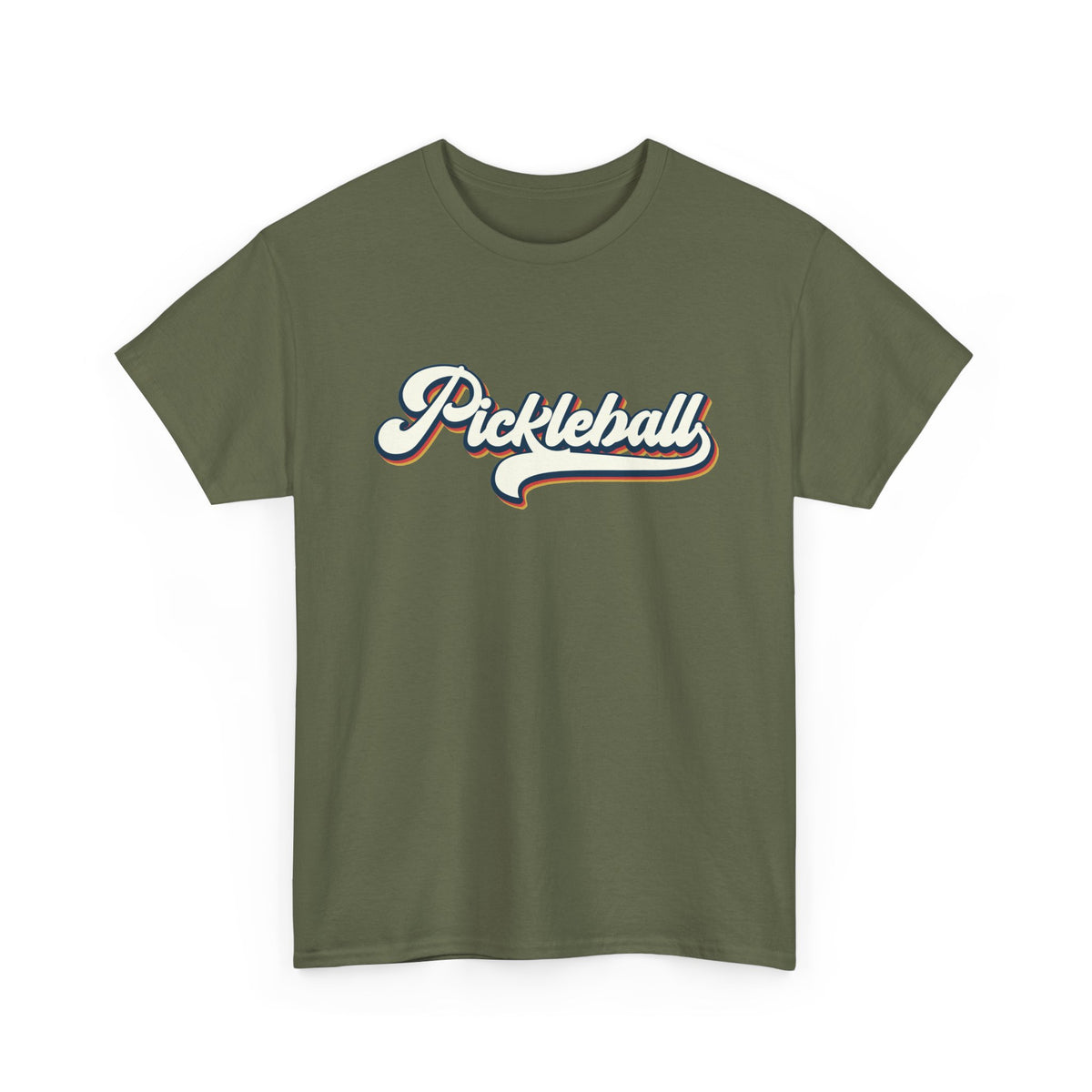 Pickleball Script Tee — Retro Athletic Pickleball T-Shirt
