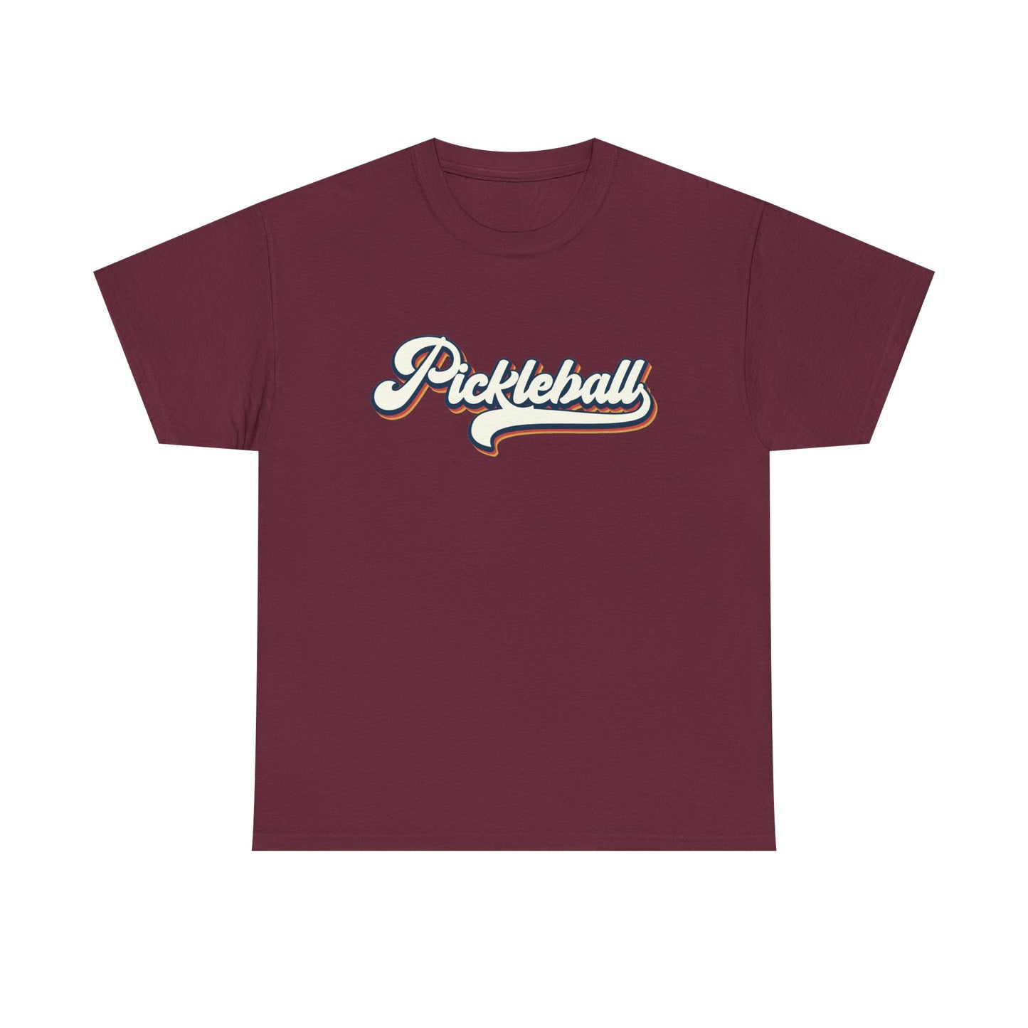 Pickleball Script Tee — Retro Athletic Pickleball T-Shirt