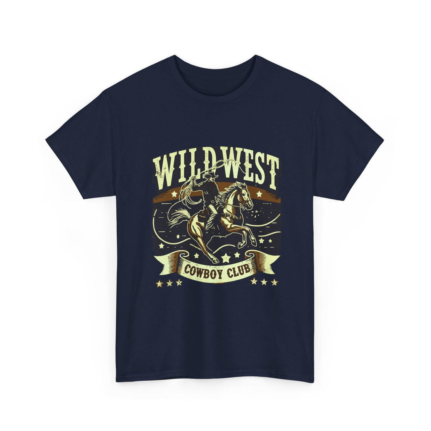 Wild West Cowboy Club T‑Shirt — Vintage Rodeo Western Graphic Tee