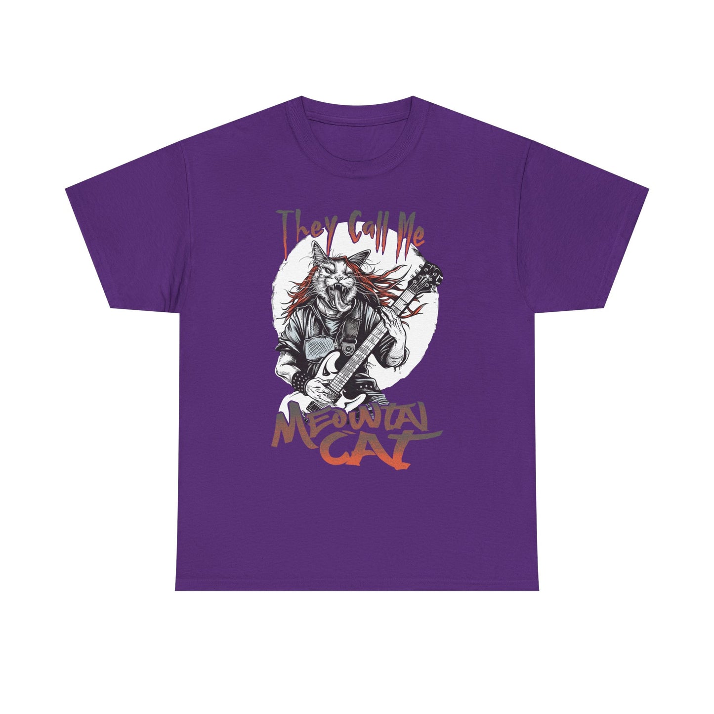 Meowtal Cat Guitar T-Shirt