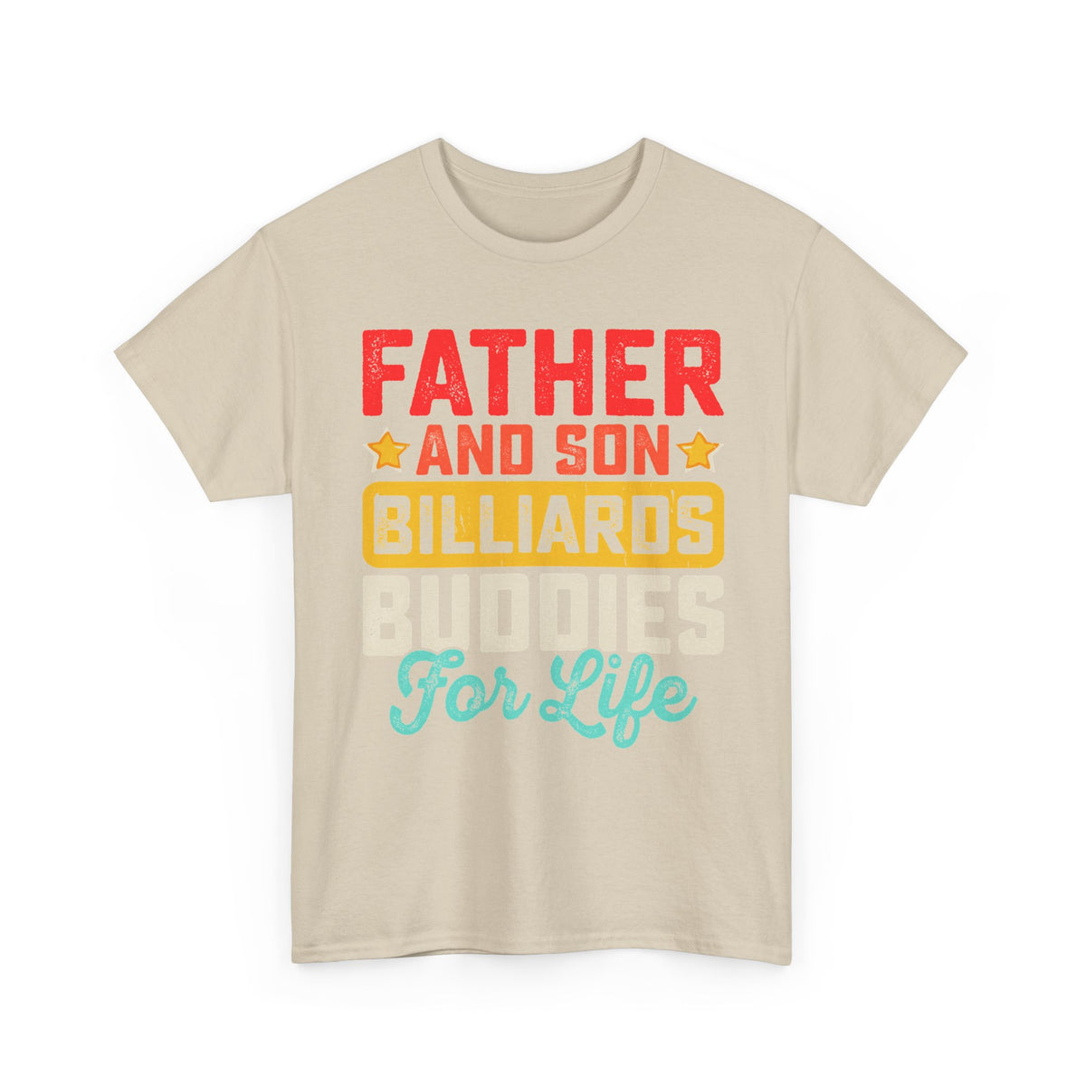 Billiards Buddies Father and Son Tee — "Father and Son Billiards Buddies for Life" Shirt