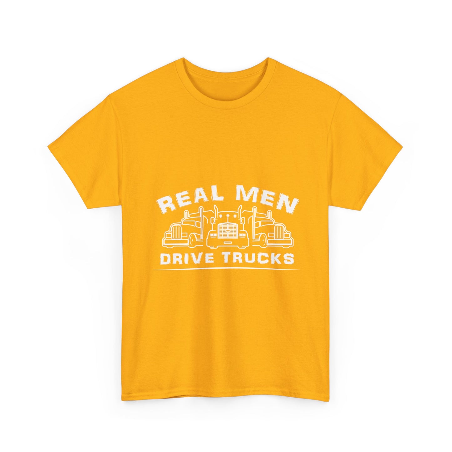 Truck Driver T‑Shirt — “Real Men Drive Trucks” Graphic Tee