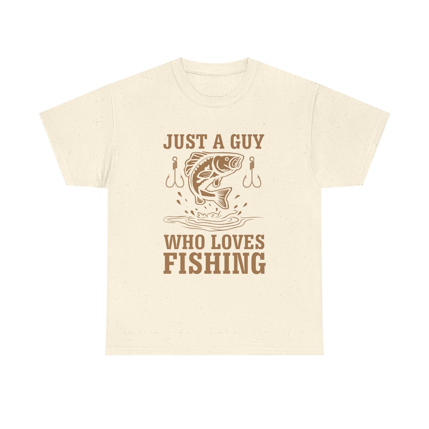 Fishing T-Shirt — "Just a Guy Who Loves Fishing" Graphic Tee