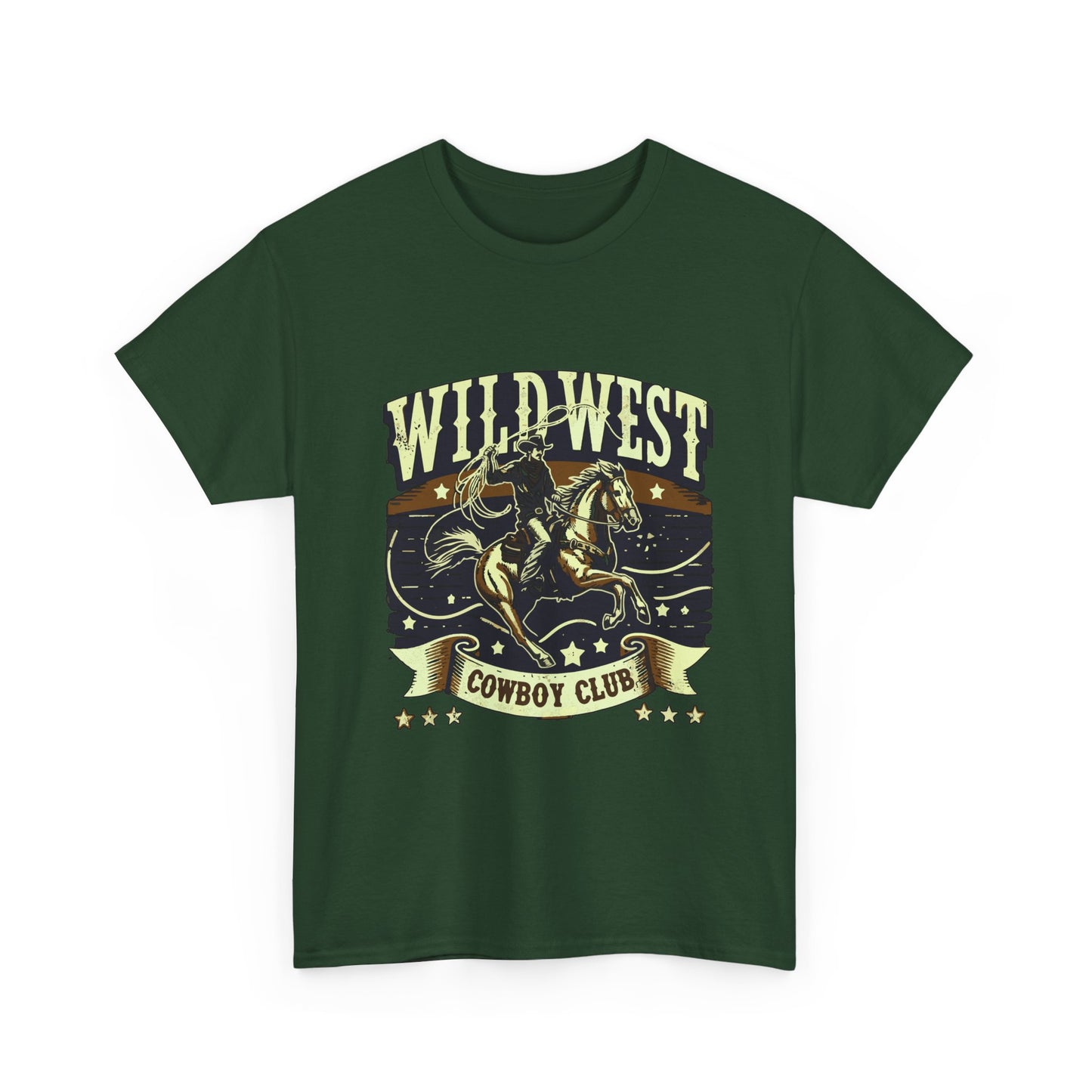 Wild West Cowboy Club T‑Shirt — Vintage Rodeo Western Graphic Tee