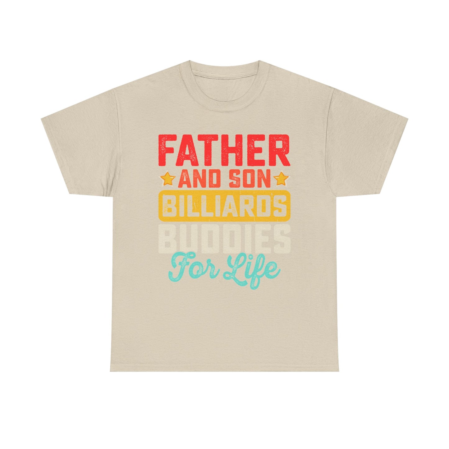 Billiards Buddies Father and Son Tee — "Father and Son Billiards Buddies for Life" Shirt