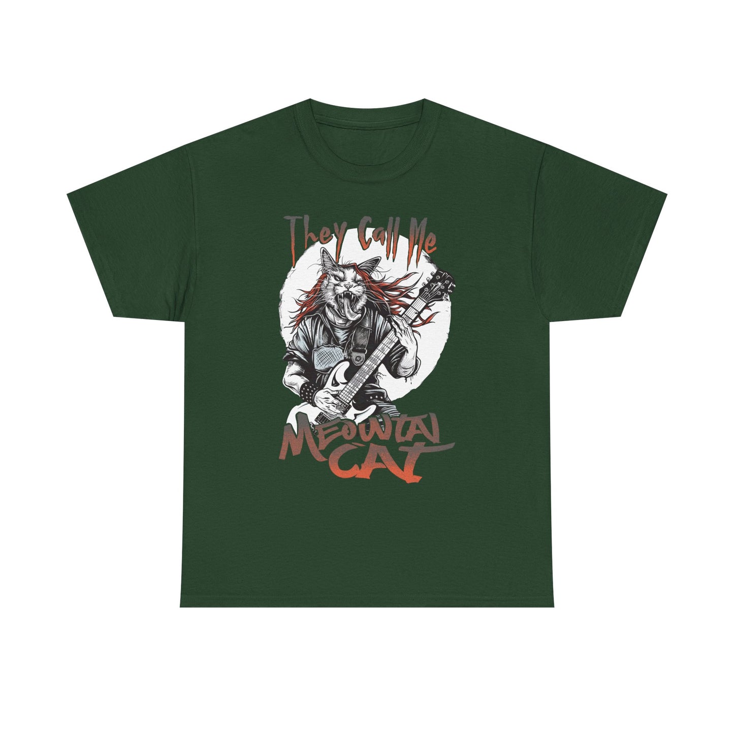 Meowtal Cat Guitar T-Shirt