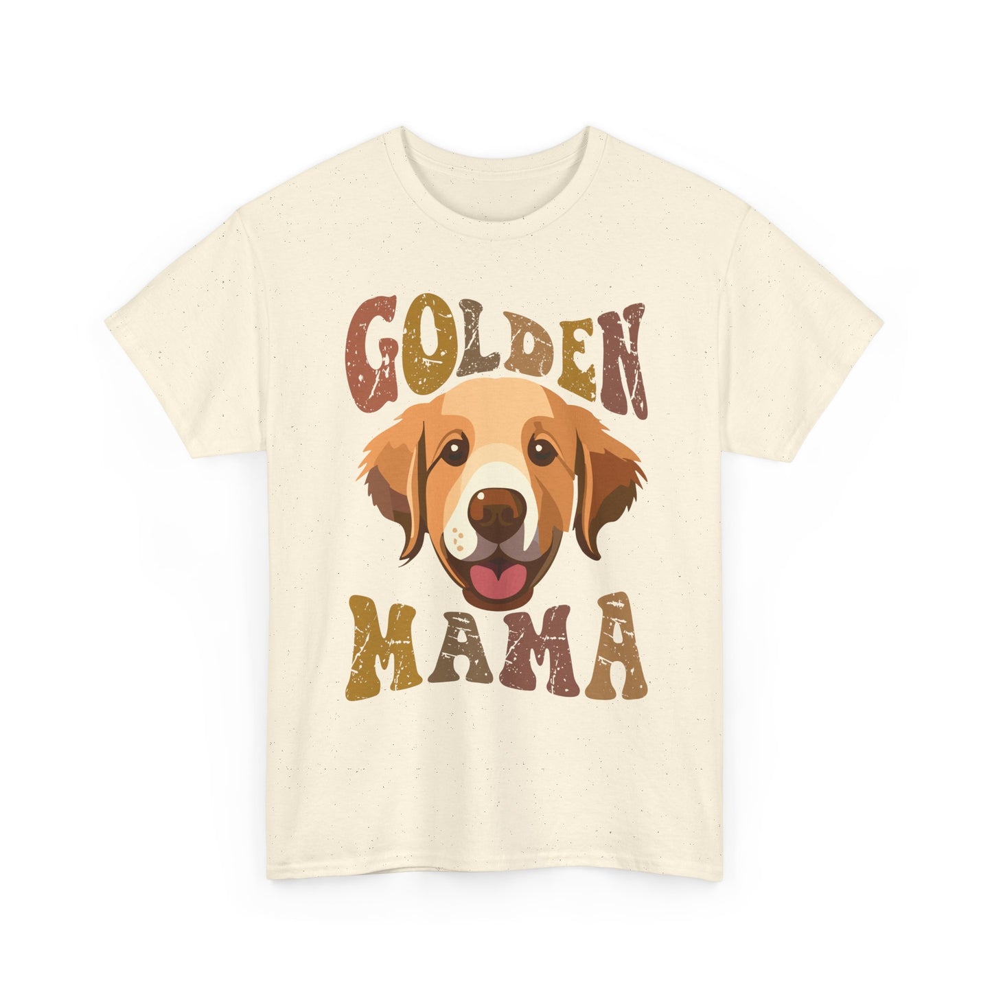 Golden Mama T‑Shirt — Cute Golden Retriever Mom Tee
