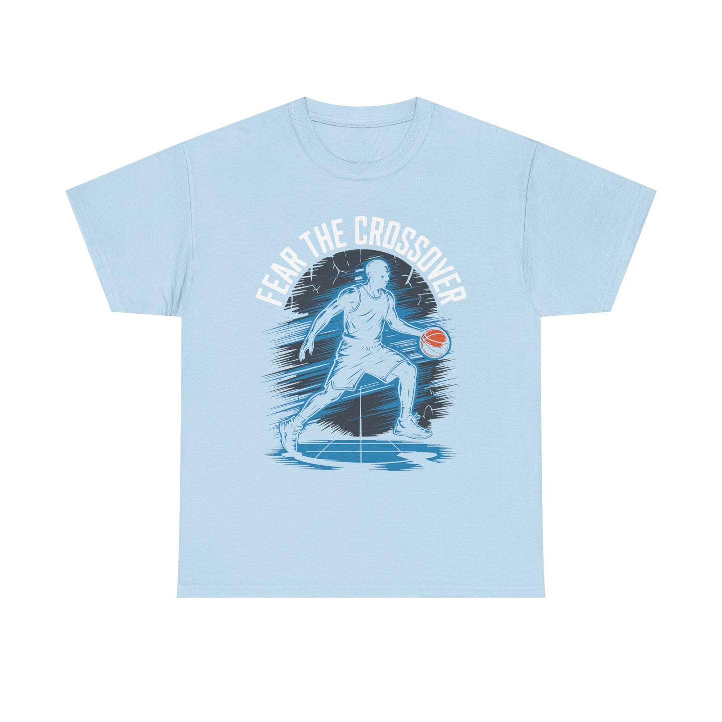 Basketball T‑Shirt - "Fear The Crossover" Dribbling Player Graphic Tee