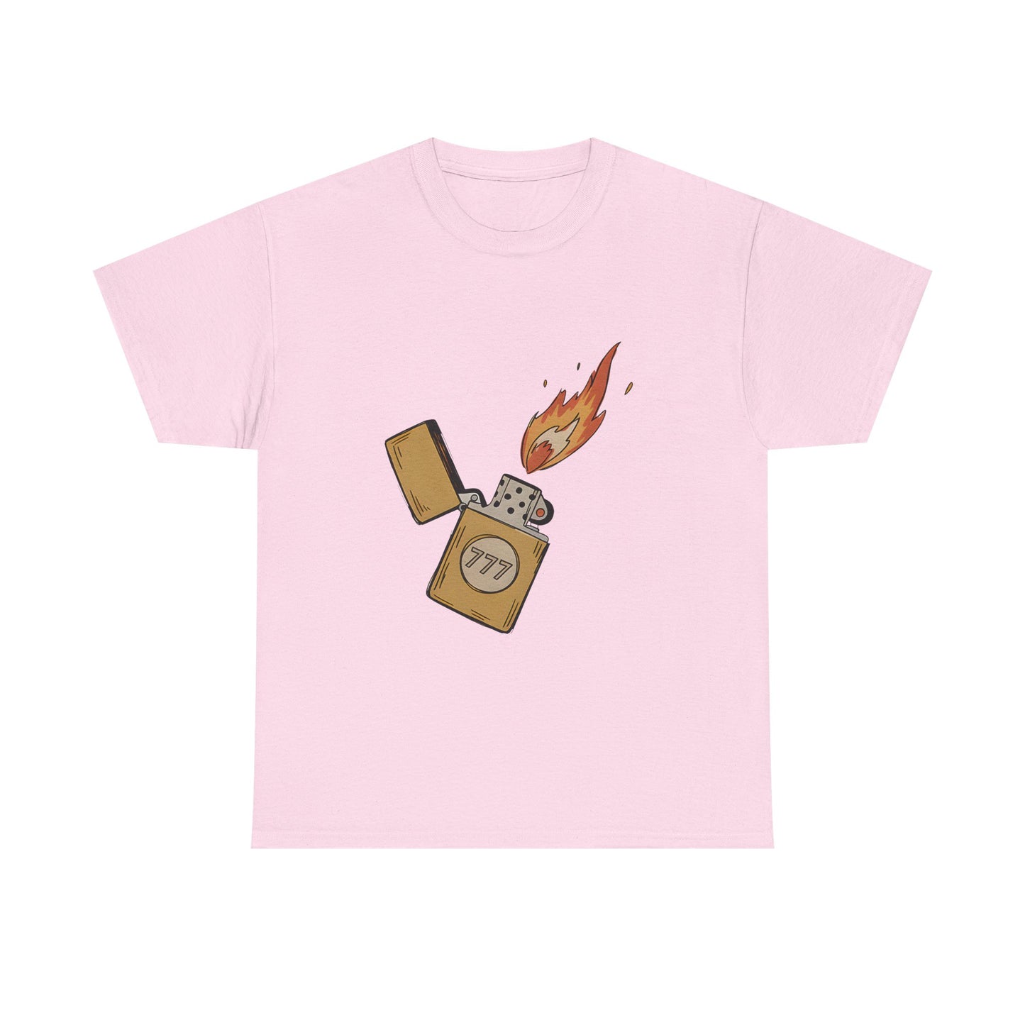 Lighter Flame Graphic Tee — Retro Zippo Illustration T-Shirt