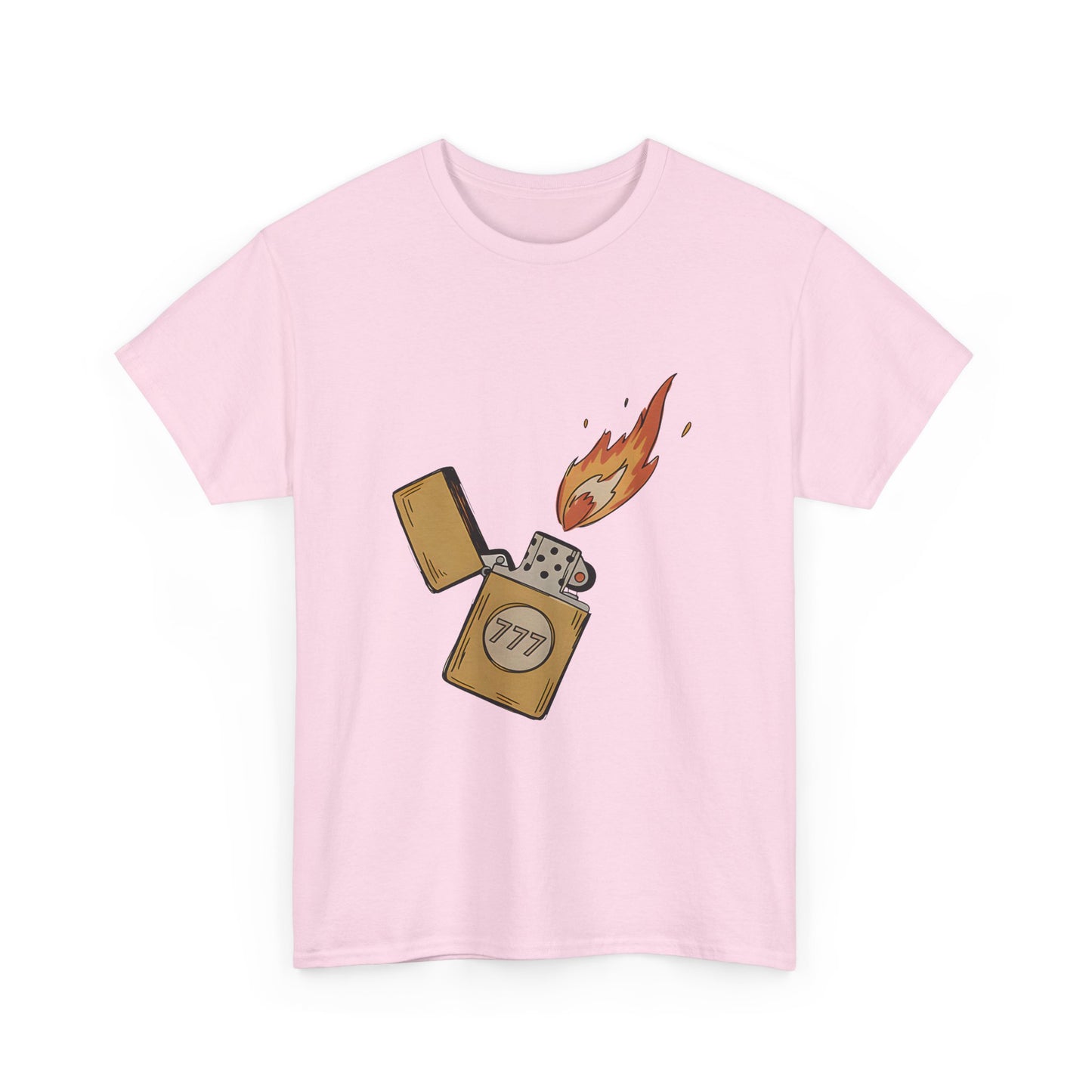Lighter Flame Graphic Tee — Retro Zippo Illustration T-Shirt