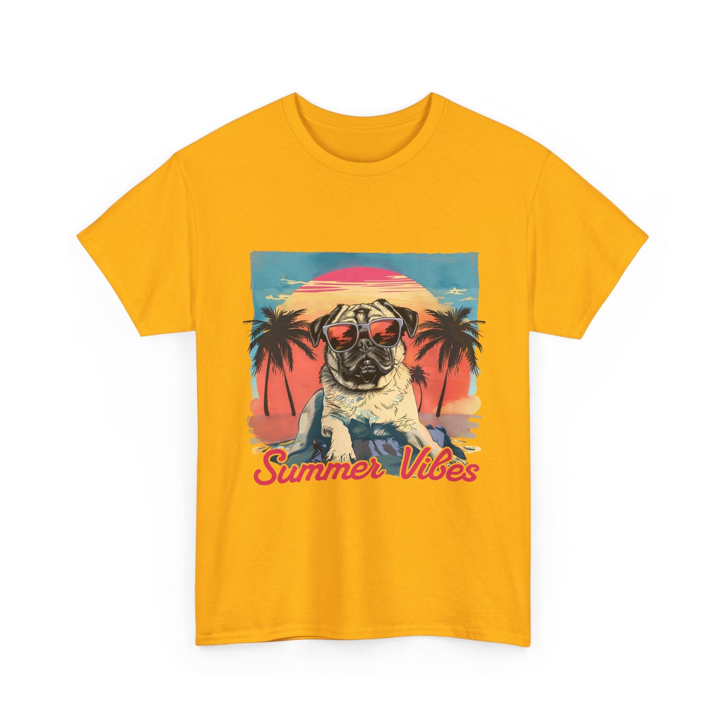 Summer Vibes Pug T-Shirt