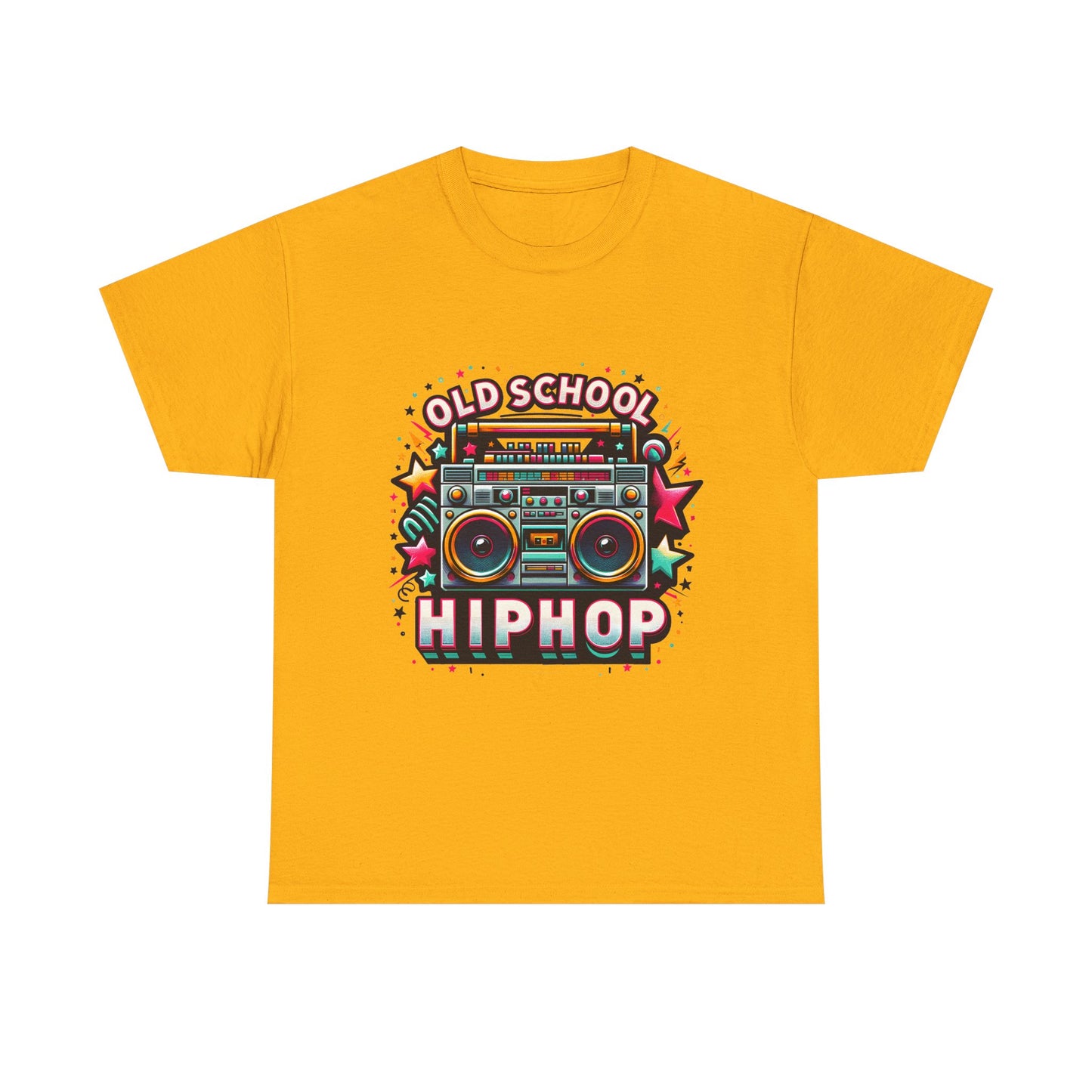 Old School Hip Hop T-Shirt — Retro Boombox Graphic Tee