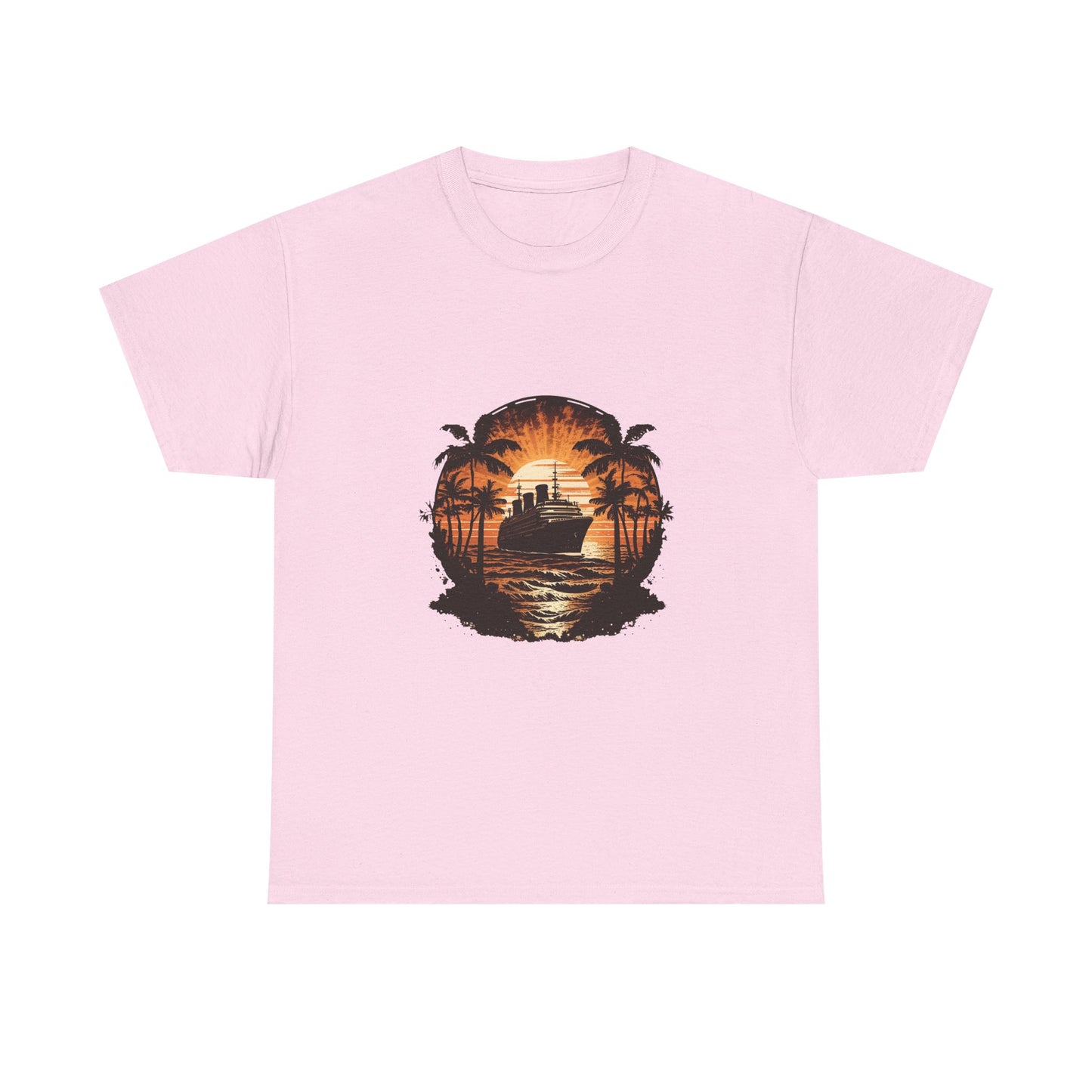 T-Shirt — Tropical Sunset Cruise Graphic Tee