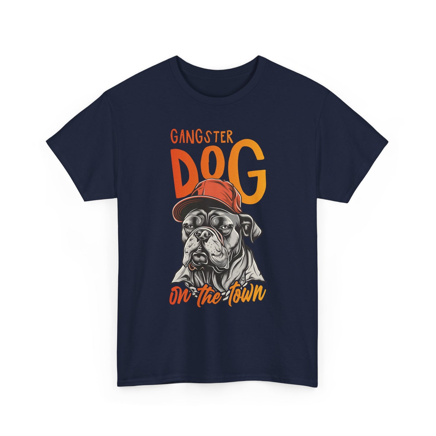 Gangster Dog T‑Shirt – 'Gangster Dog On The Town' Graphic Tee