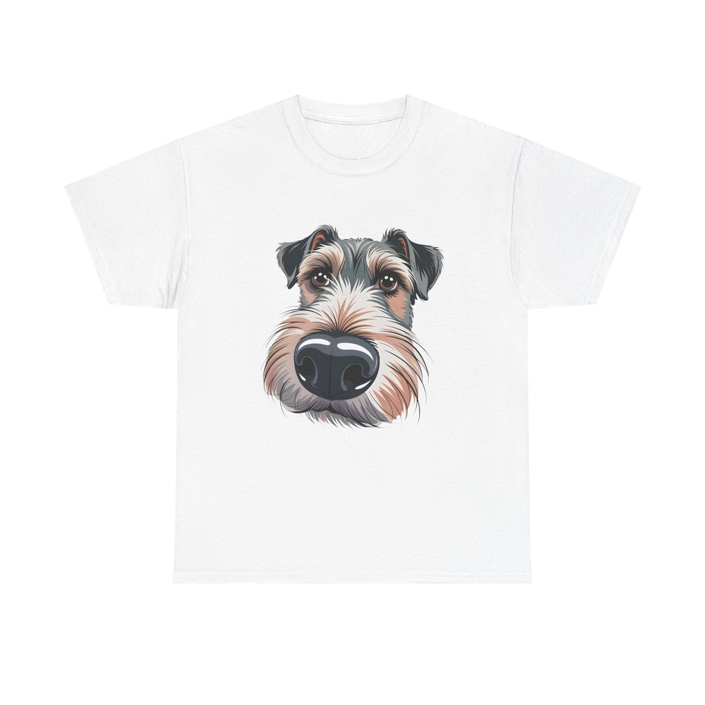 Schnauzer Nose Close-Up T-Shirt — Funny Dog Face Tee for Pet Lovers