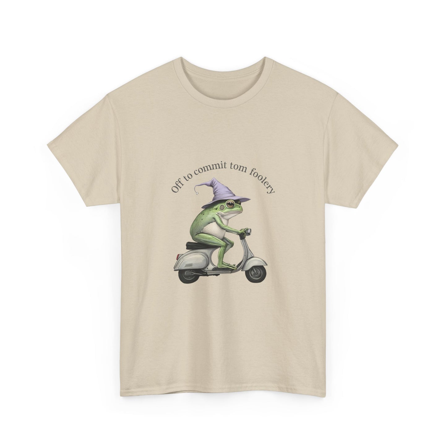 Witch Frog Scooter T-Shirt — 'off to commit form fuckery' Graphic Tee