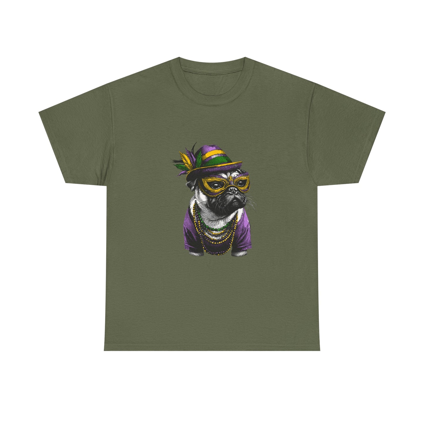 Mardi Gras Pug T-Shirt