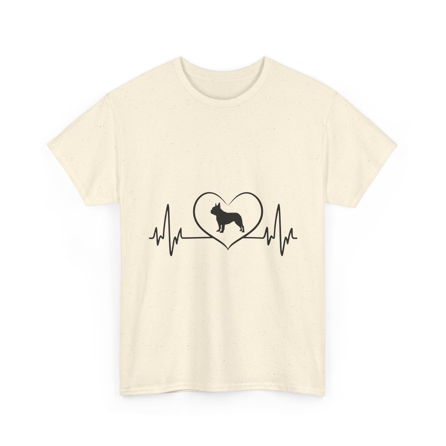 Dog Lover Tee — Heartbeat Paw Print Graphic Shirt