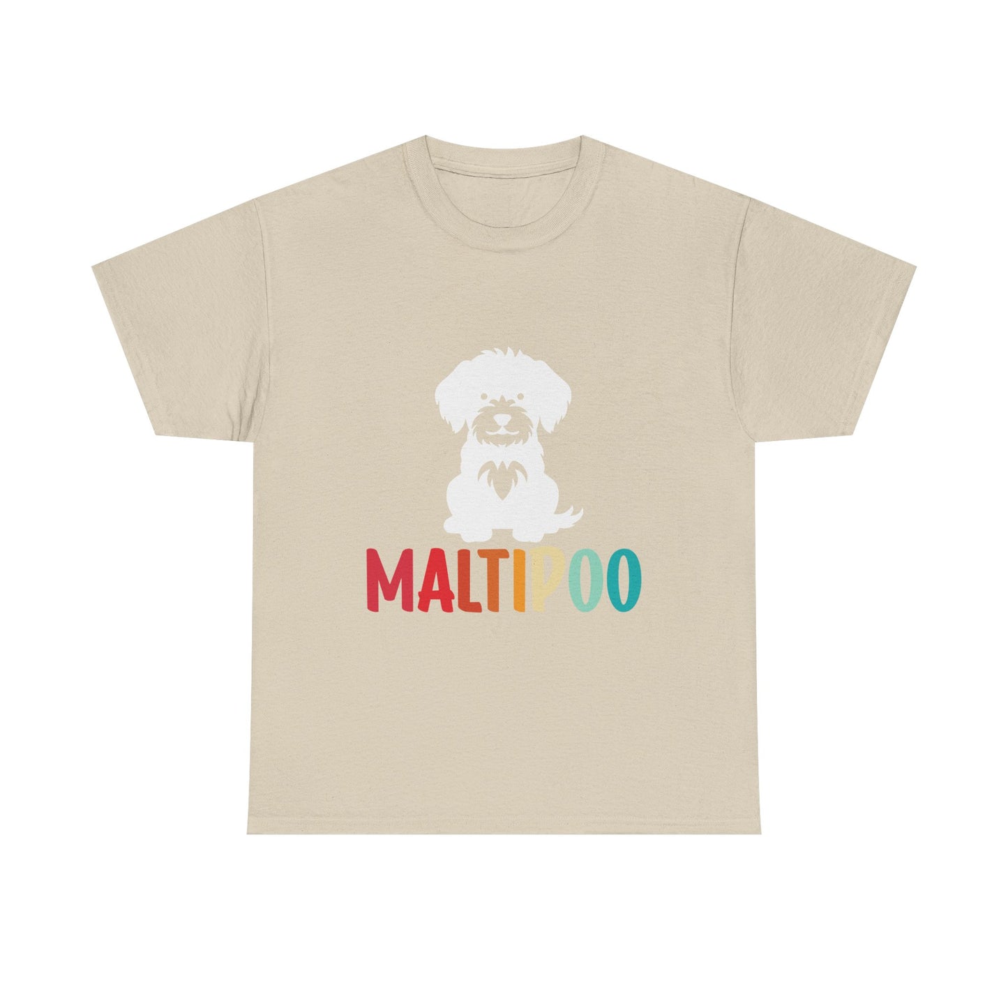 Maltipoo Graphic Tee — Retro Rainbow Dog Lover T‑Shirt