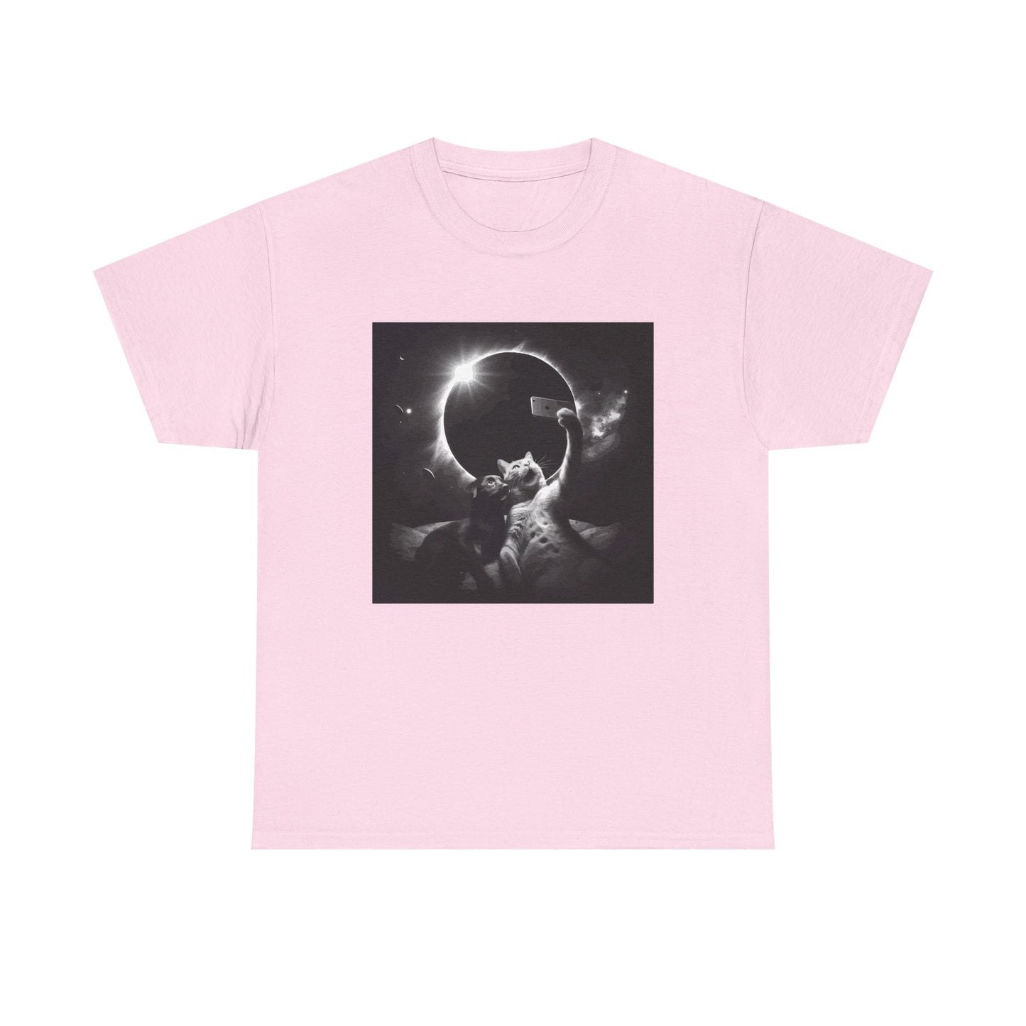 Dog and Cat Selfie Solar eclipse T-Shirt