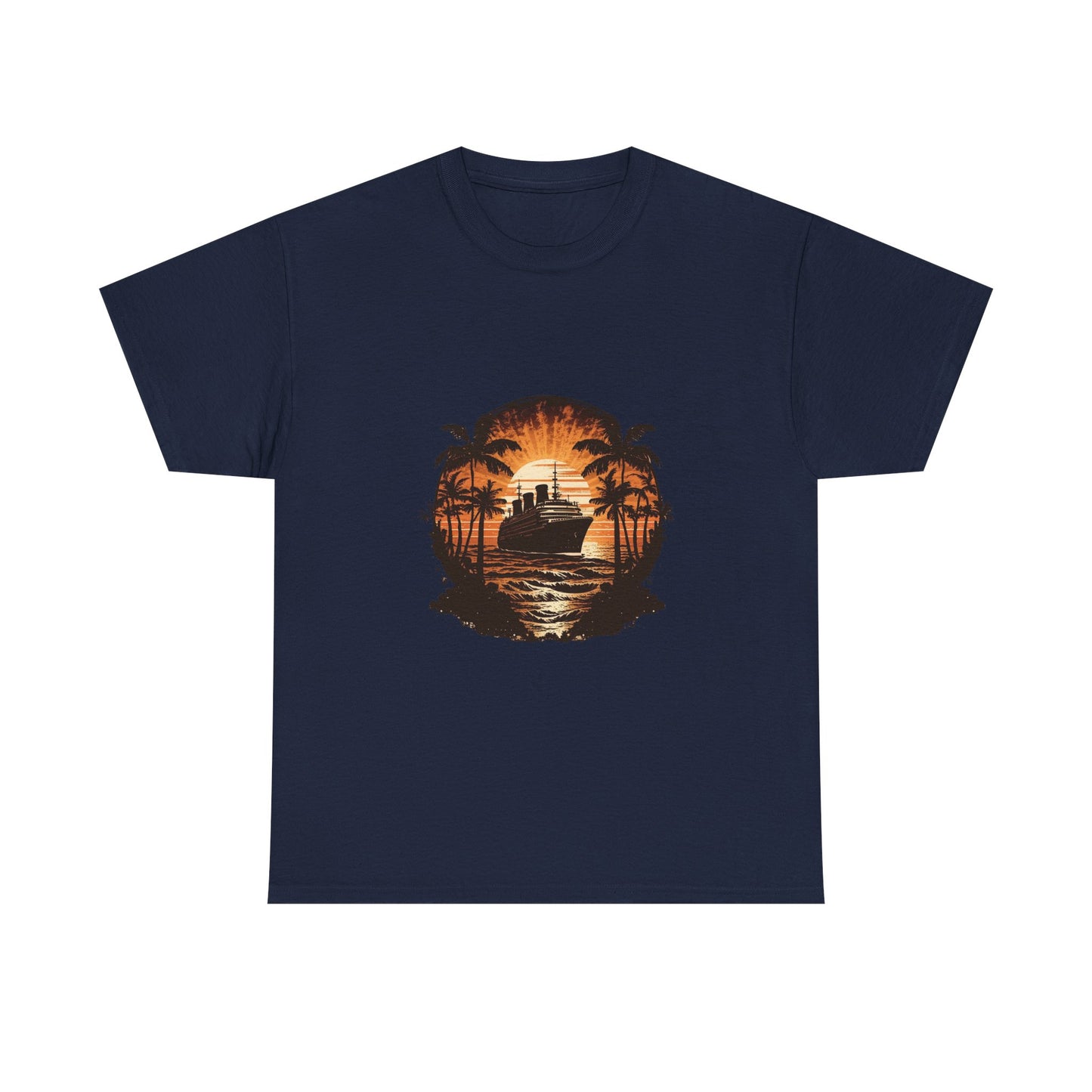 T-Shirt — Tropical Sunset Cruise Graphic Tee