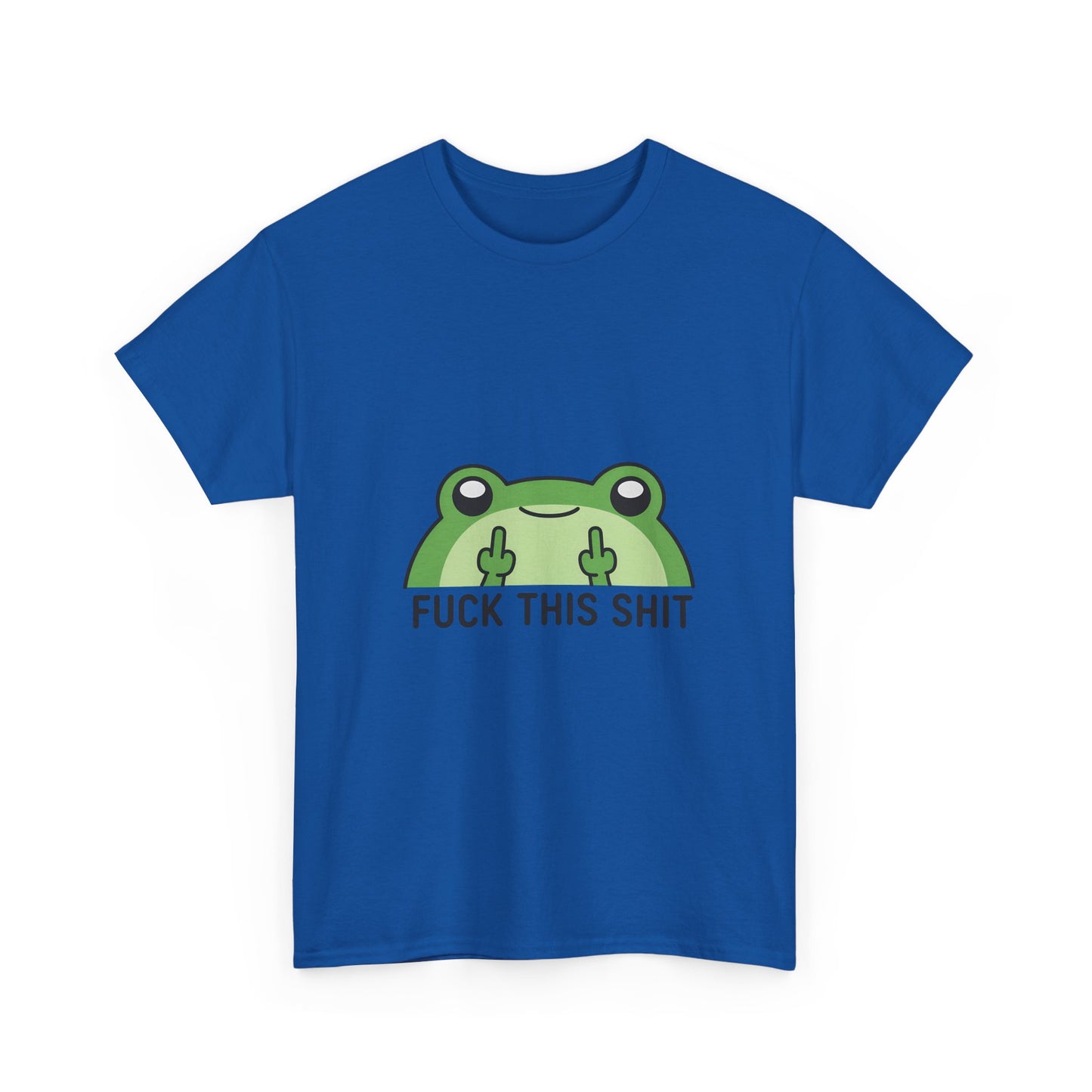 Frog Middle Finger Tee – "Fuck This Shit" Graphic T-Shirt