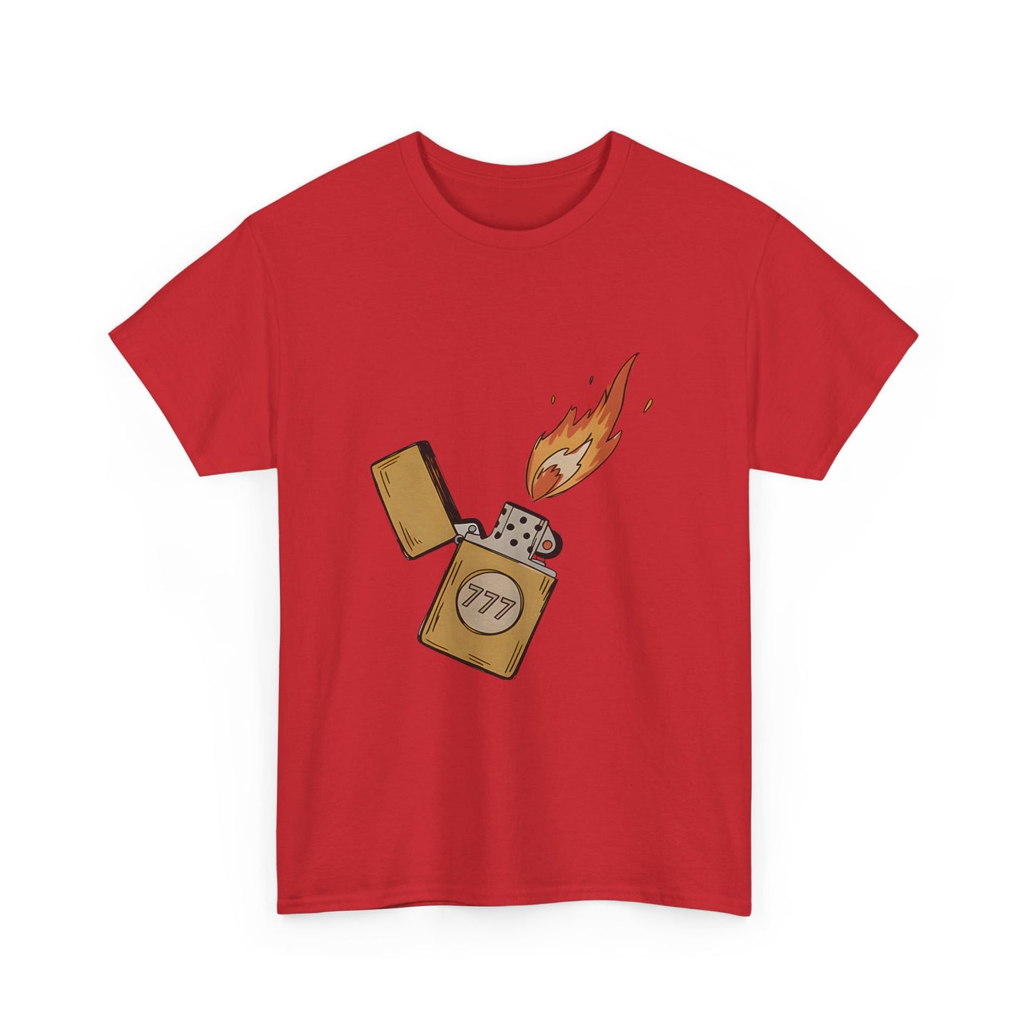 Lighter Flame Graphic Tee — Retro Zippo Illustration T-Shirt