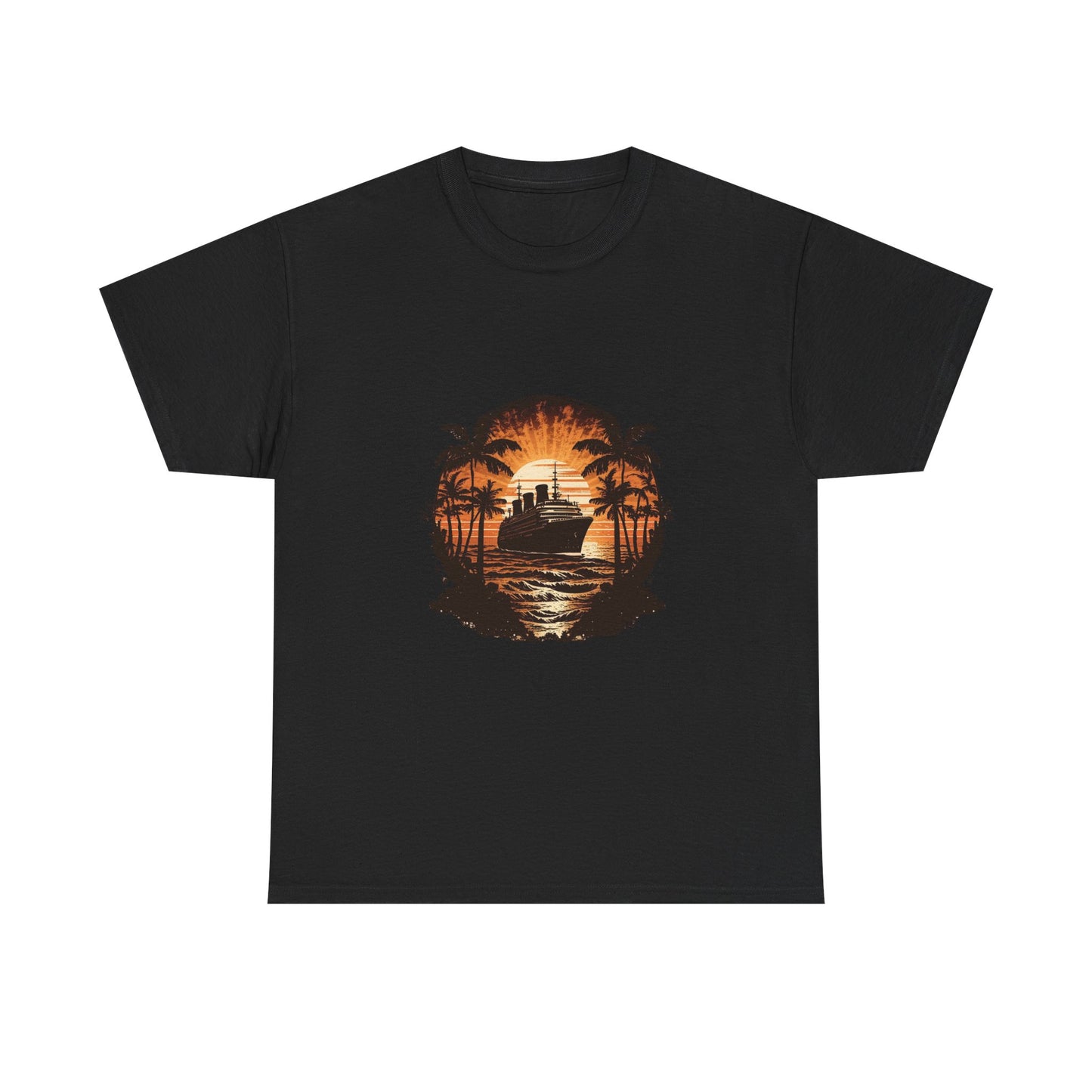 T-Shirt — Tropical Sunset Cruise Graphic Tee