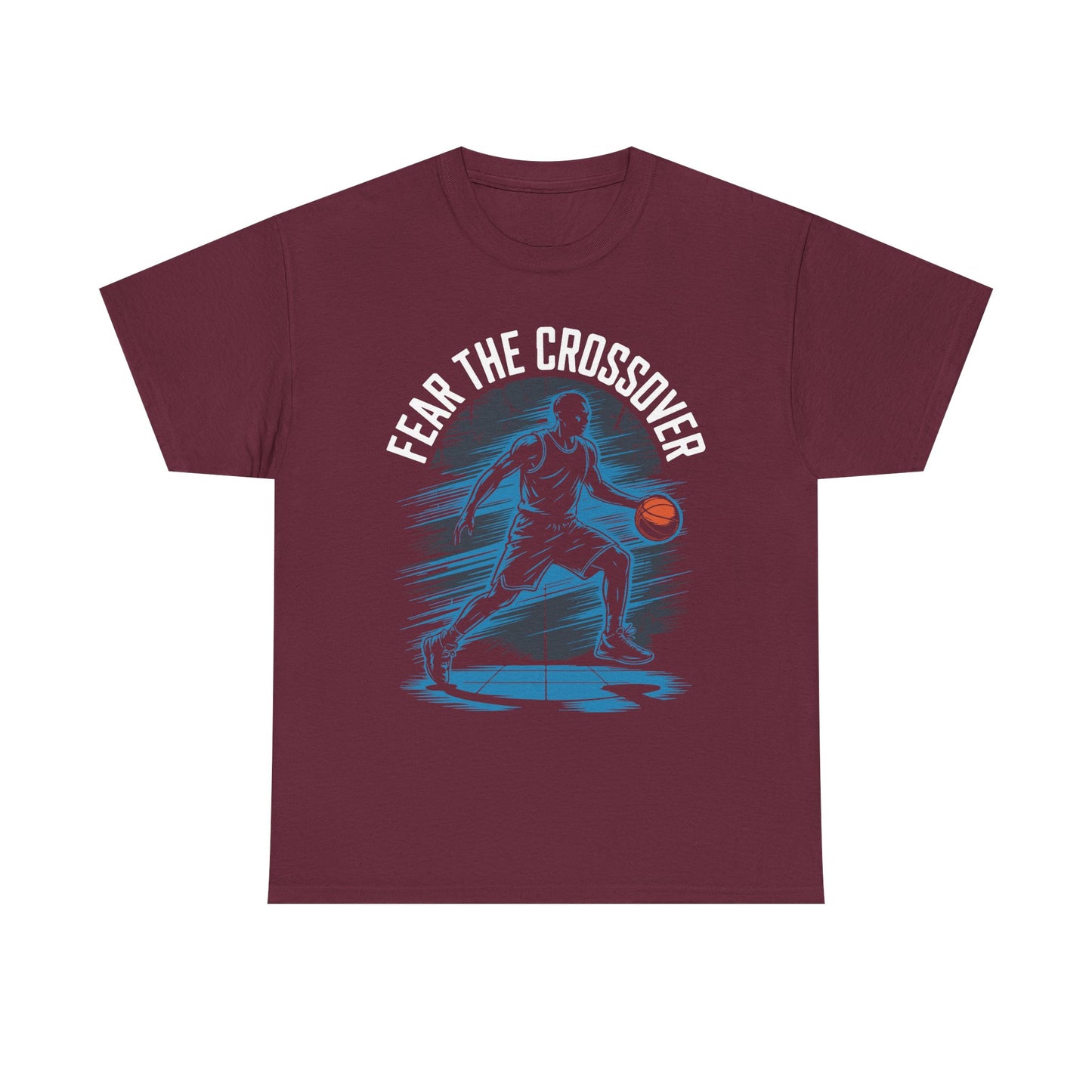 Basketball T‑Shirt - "Fear The Crossover" Dribbling Player Graphic Tee