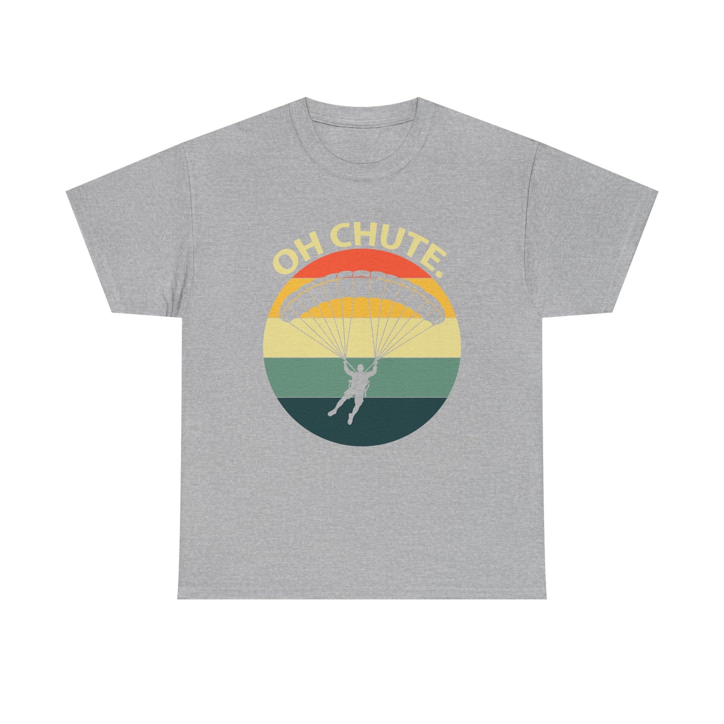 Parachute Retro Tee — "Oh Chute" Skydiving Graphic T-Shirt