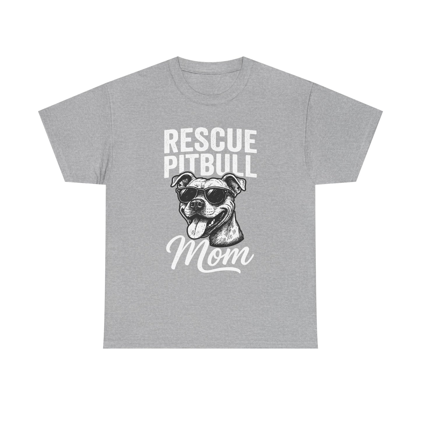 Rescue Pitbull Mom T-Shirt — Rescue Dog Lover Tee