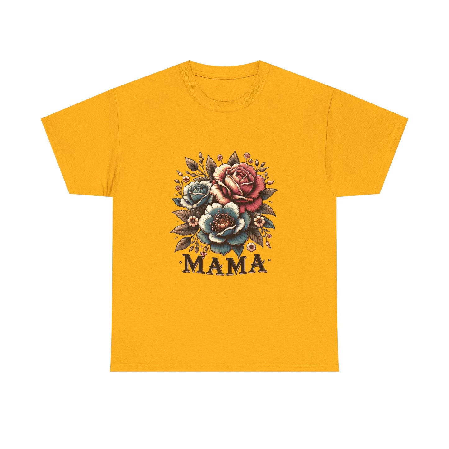 Mama Floral Tee — Vintage Roses "MAMA" Mother's Day T-Shirt