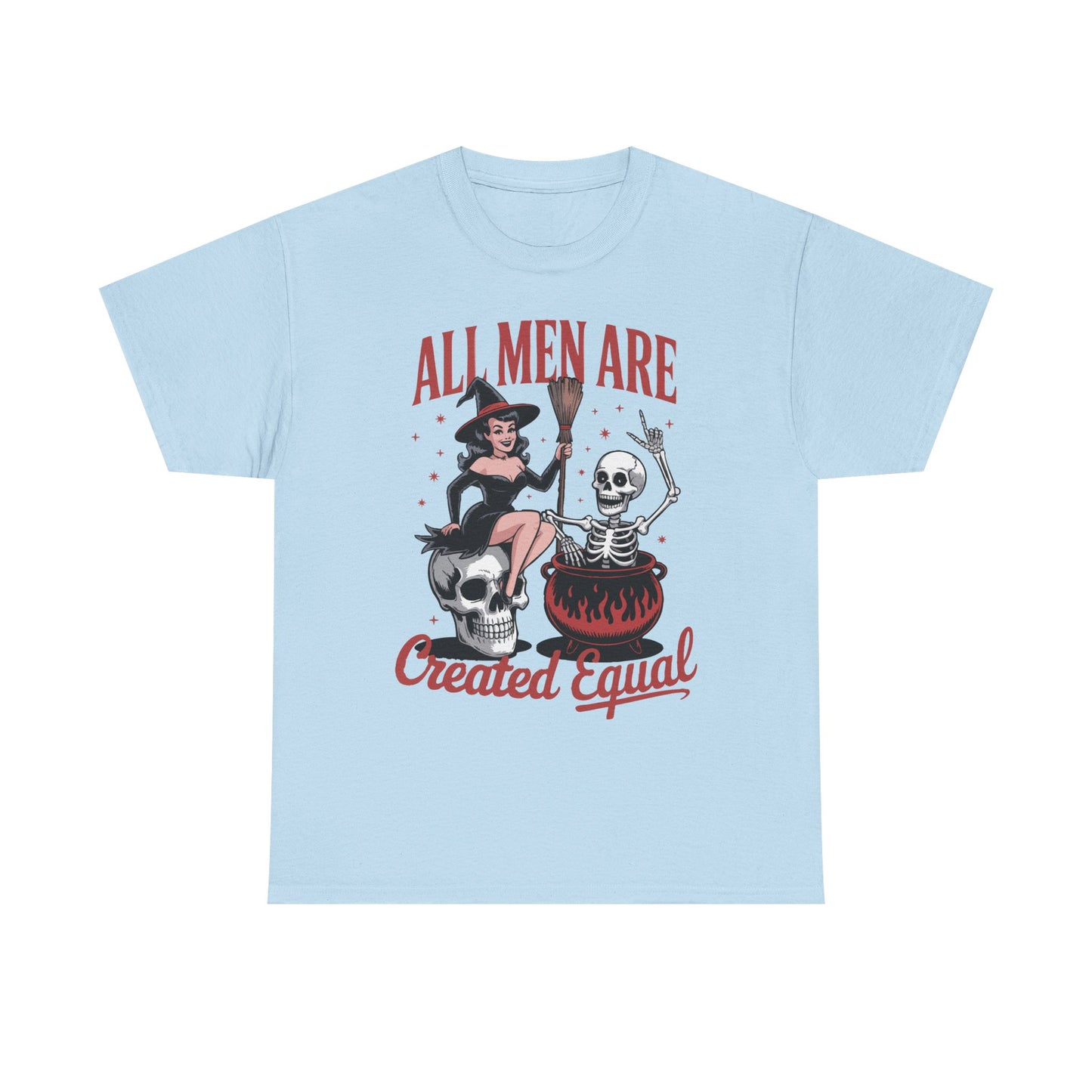 Witch & Skeleton 'All Men Are Created Equal' Tee