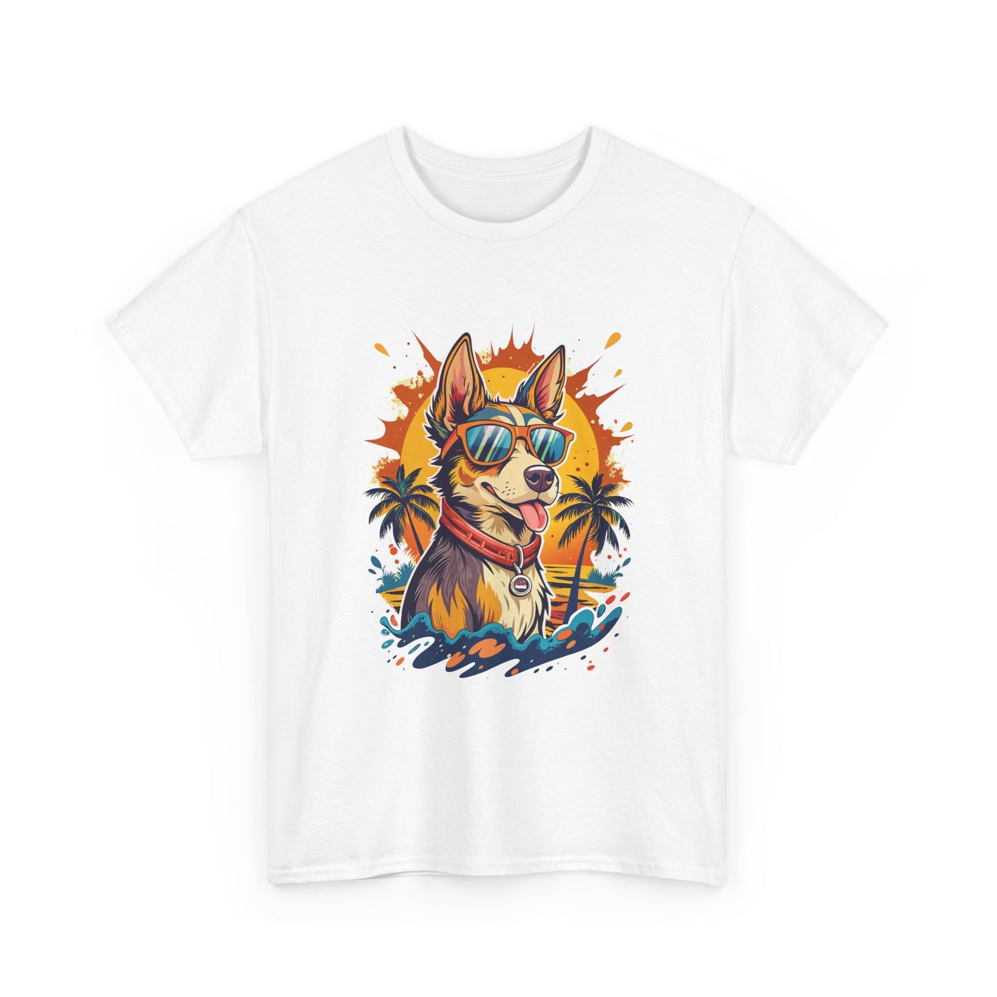 Cool Corgi Summer Tee — Sunglasses Dog Beach T-Shirt
