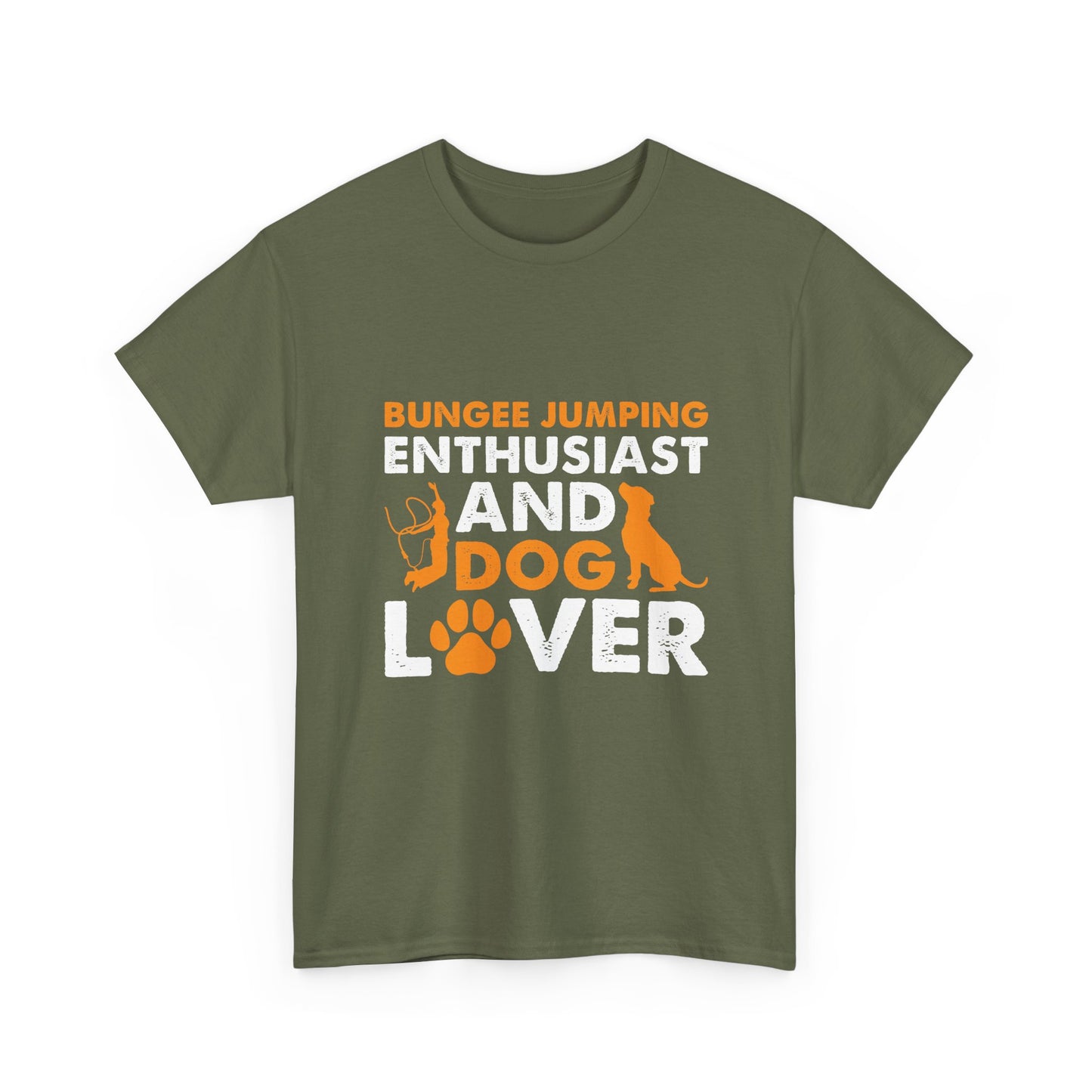Bungee Jumping Enthusiast and Dog Lover T-Shirt